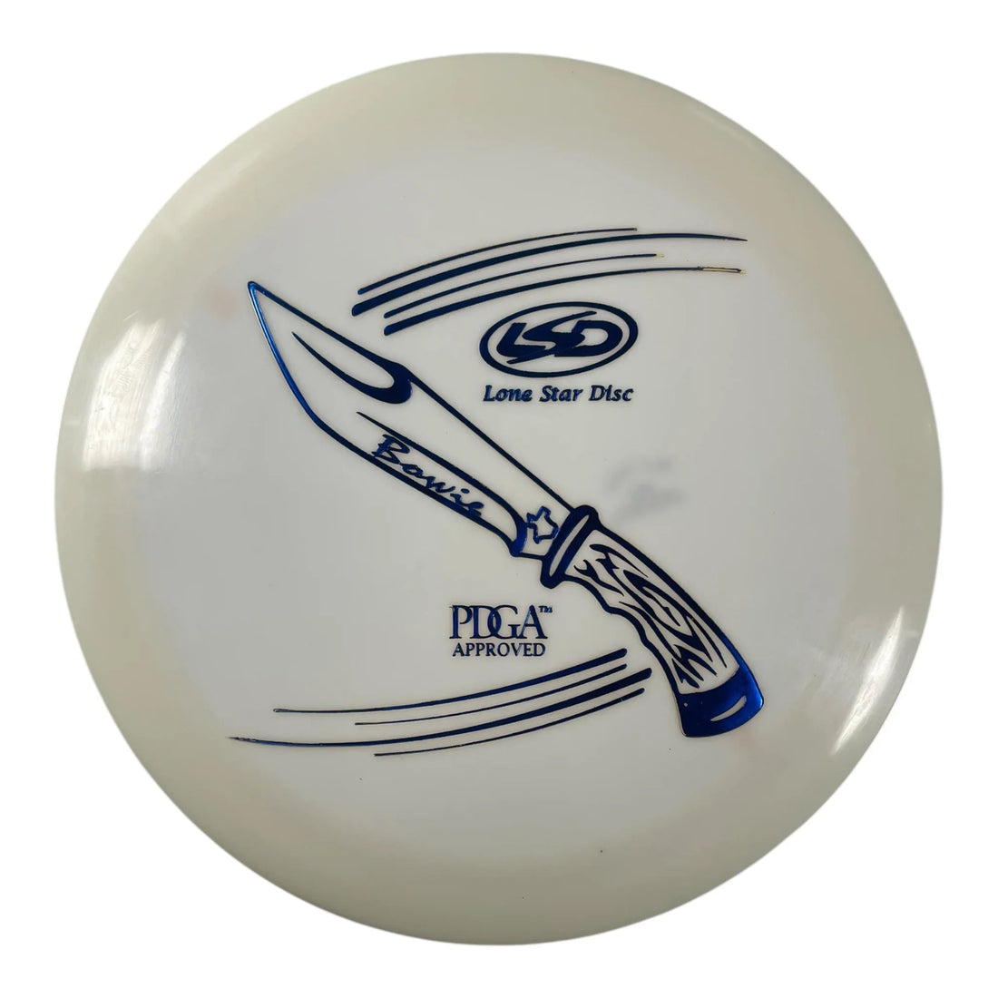 Lone Star Disc Bowie | Alpha | White/Blue 173g Disc Golf