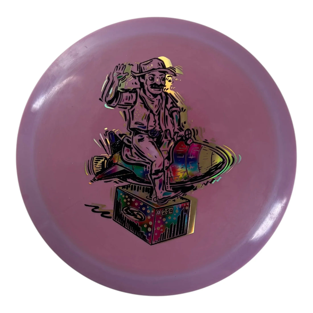 Lone Star Disc Brazos | Bravo | Pink/Rainbow 173g (Ride Em Rocket) Disc Golf
