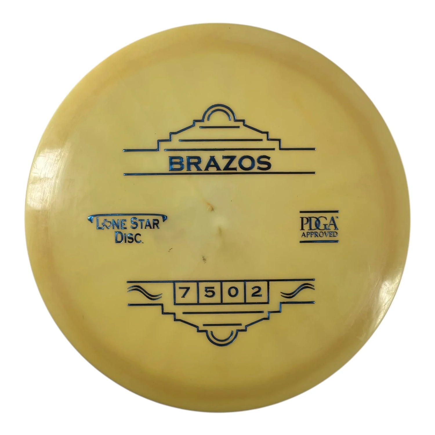 Lone Star Disc Brazos | Bravo | Yellow/Blue 172g Disc Golf