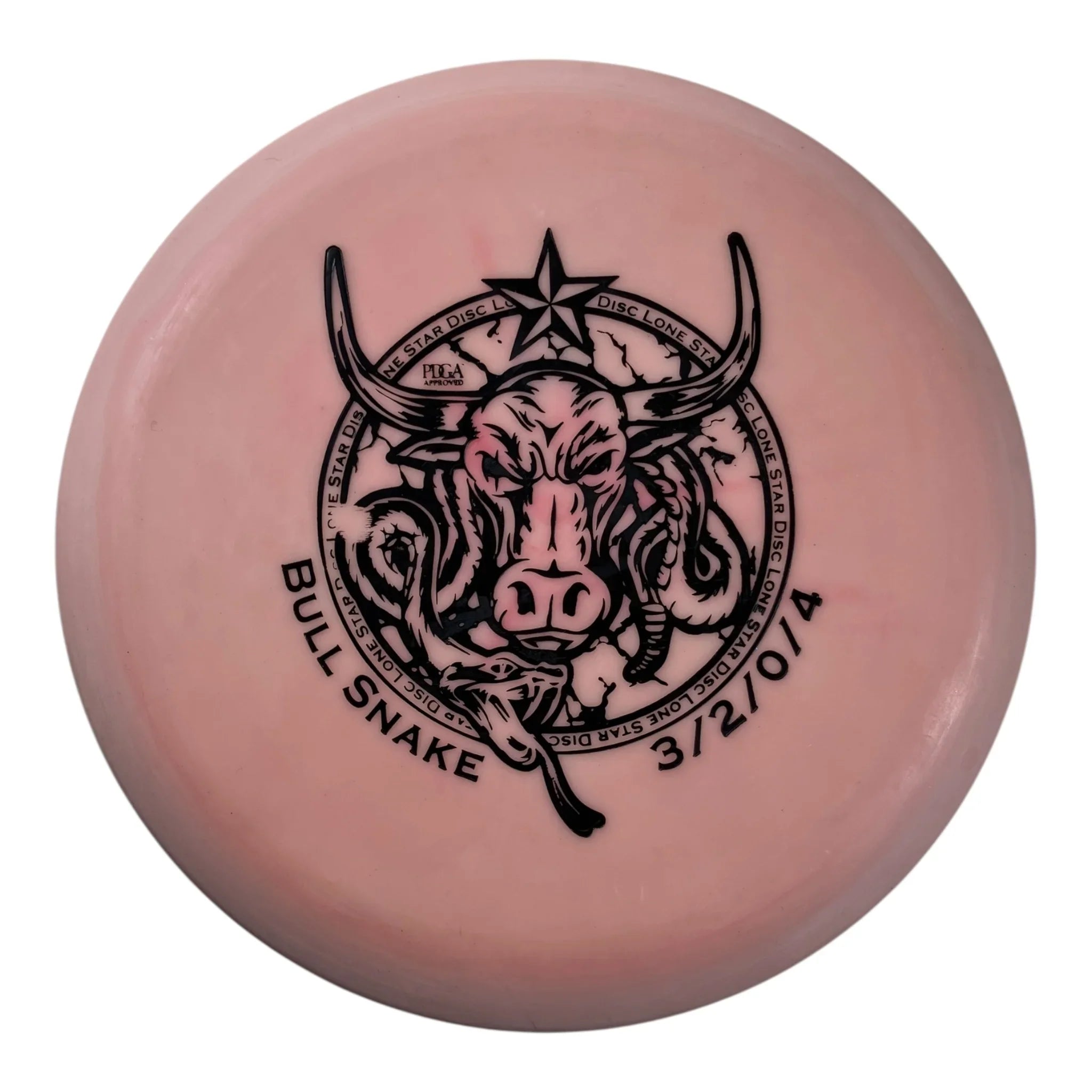 Lone Star Disc Bull Snake | Victor 1 | Pink/Black 175g Disc Golf