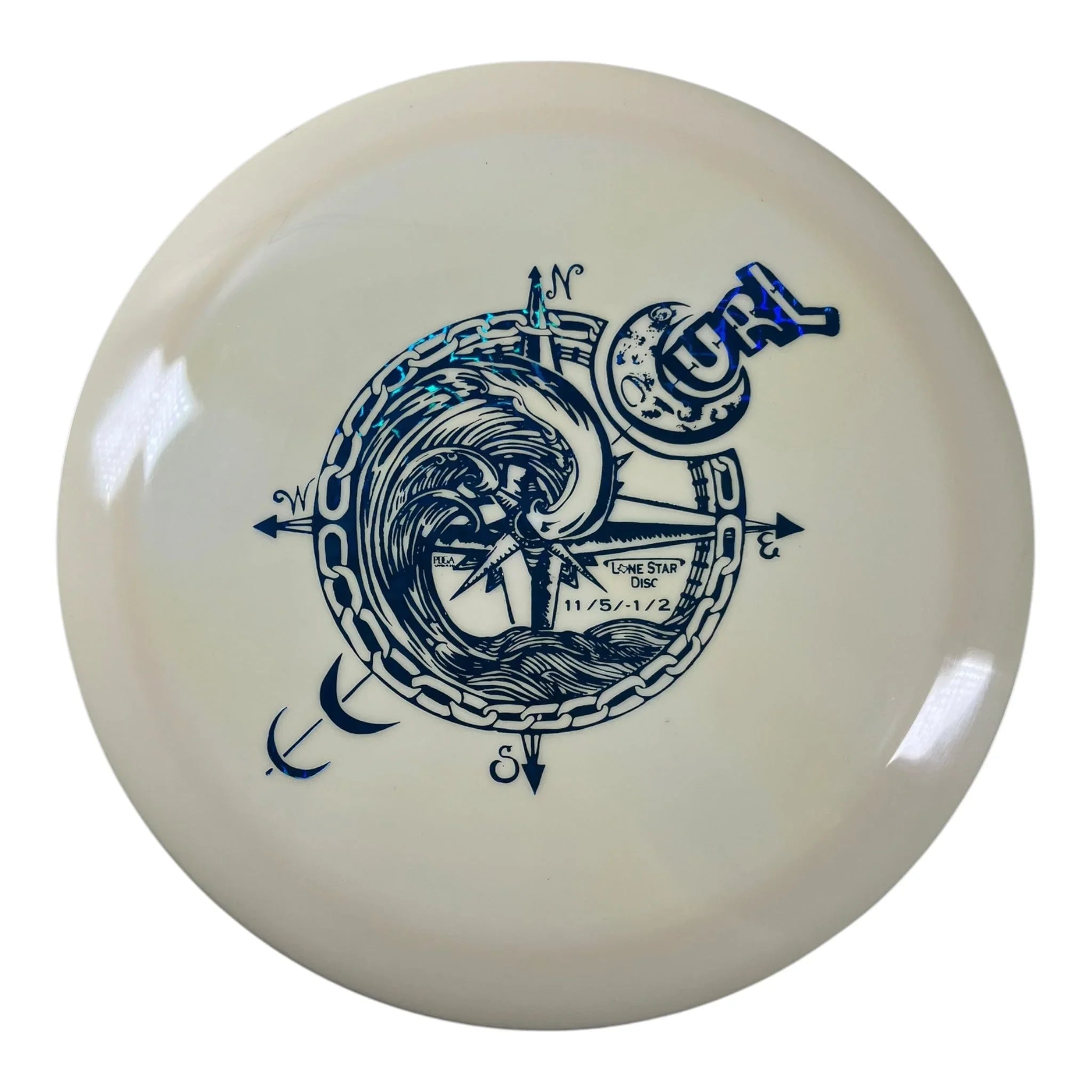 Lone Star Disc Curl | Bravo | White/Blue 176g Disc Golf
