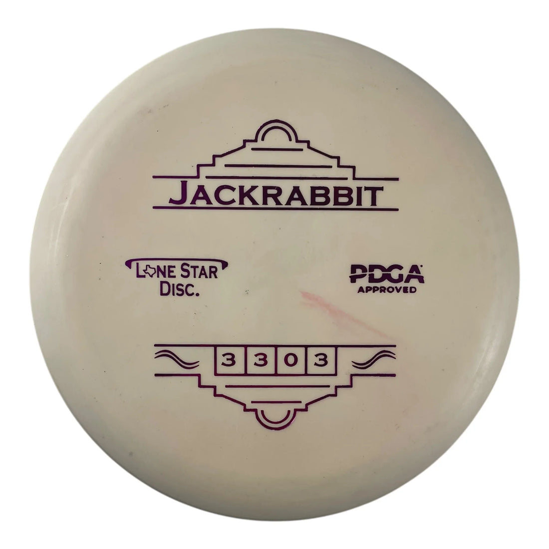 Lone Star Disc Jack Rabbit | Victor 1 | White/Pink 174g Disc Golf