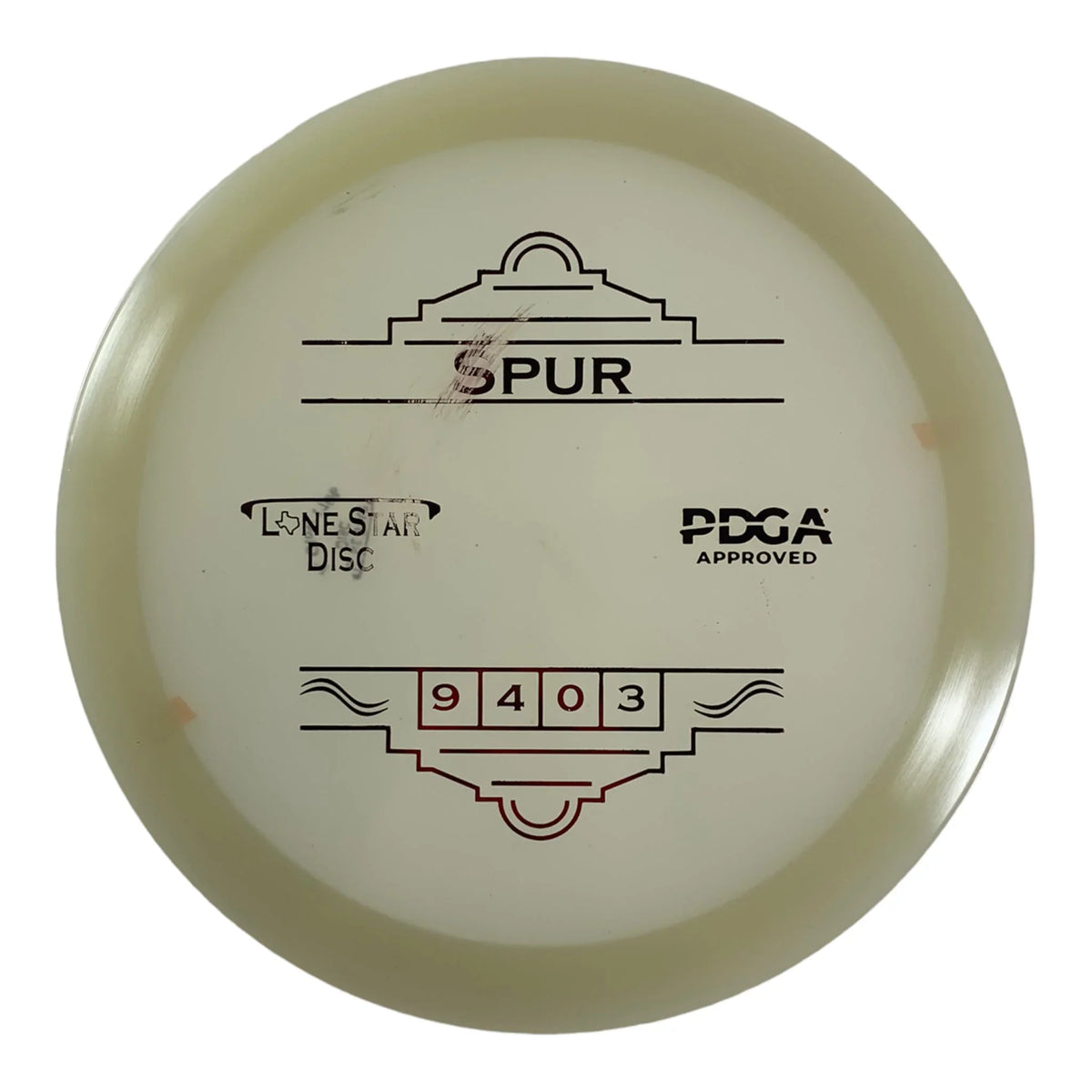 Lone Star Disc Spur | Alpha Glow | Glow/Red 176g Disc Golf