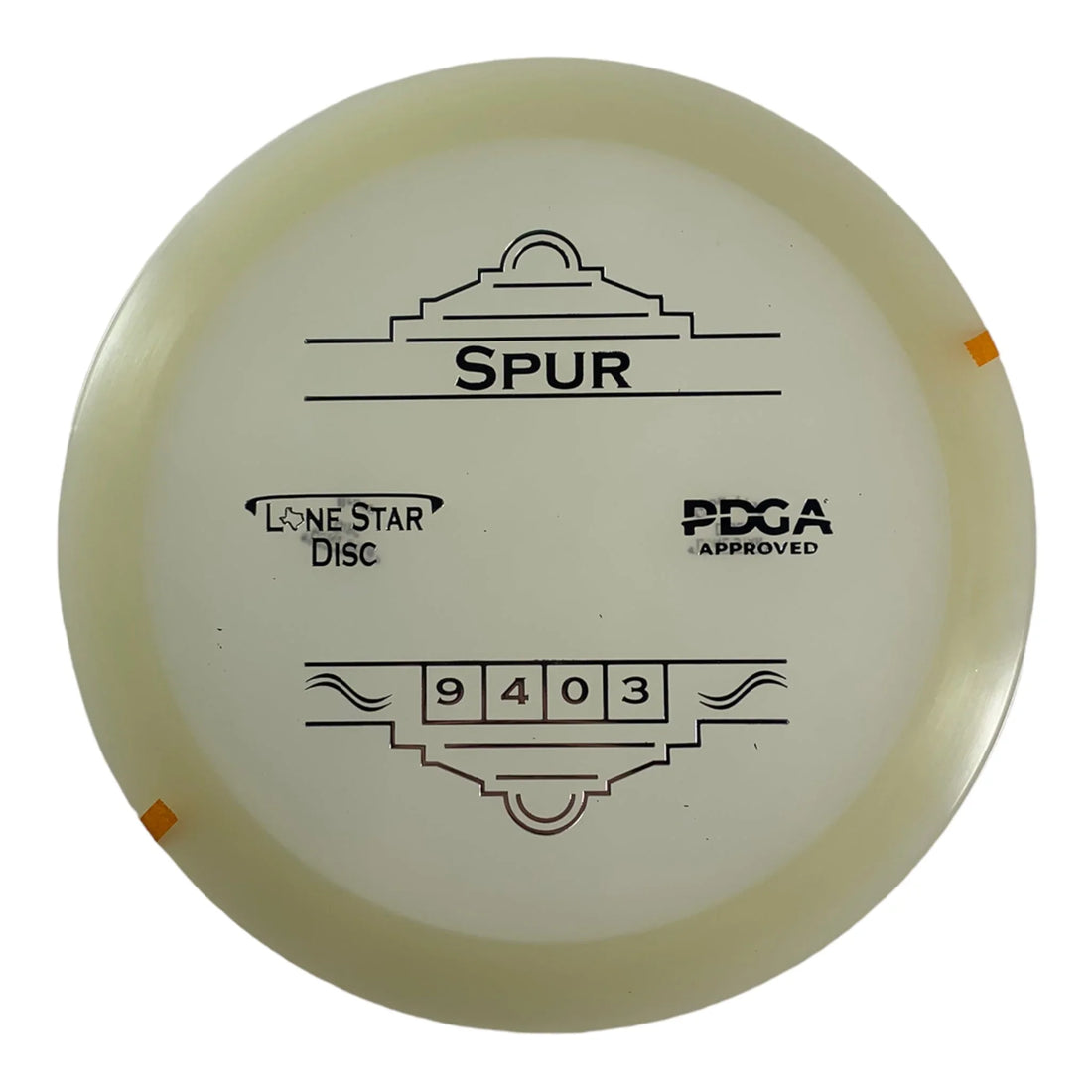 Lone Star Disc Spur | Bravo Glow | Glow/Silver 173g Disc Golf