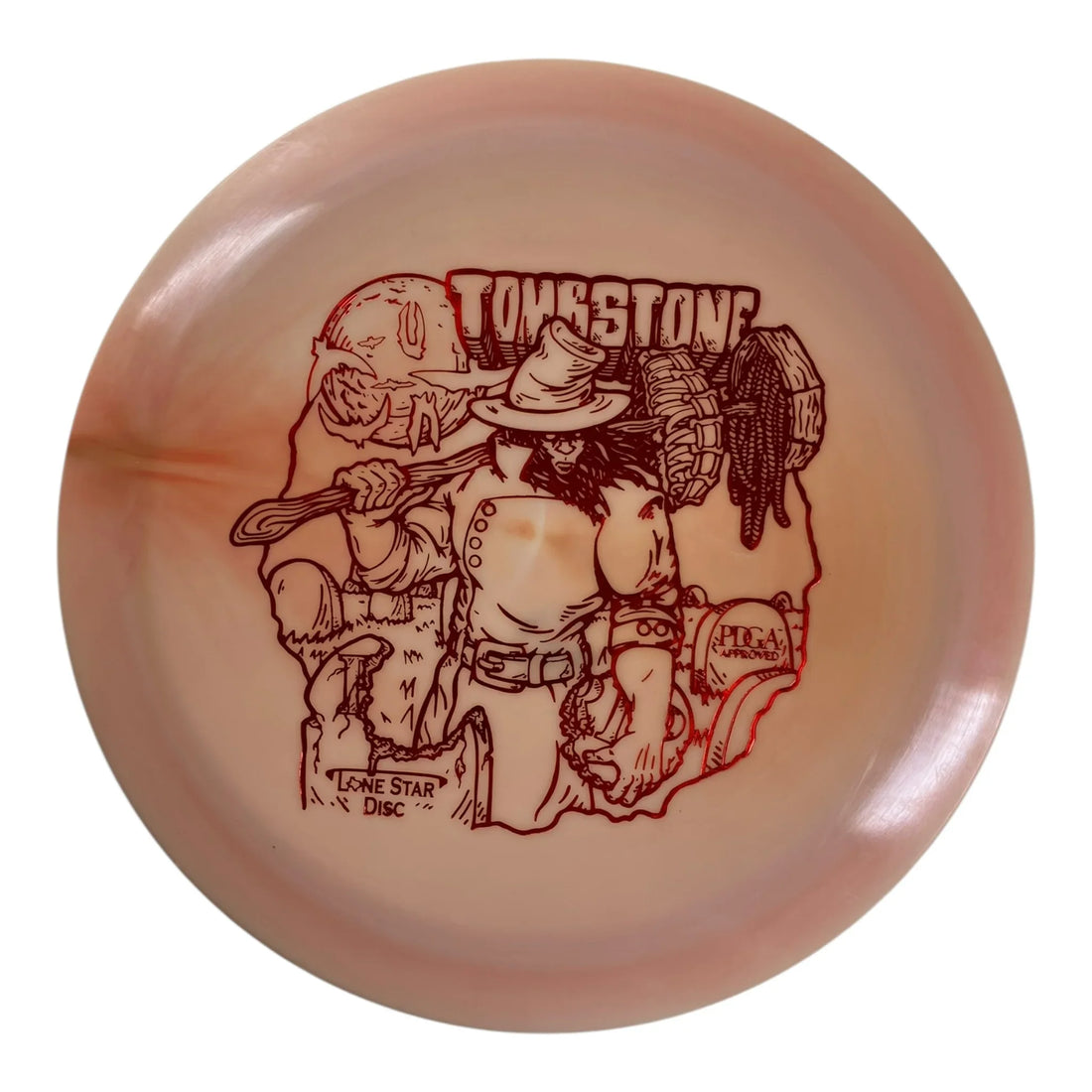 Lone Star Disc Tombstone | Alpha | Orange/Orange 174g Disc Golf
