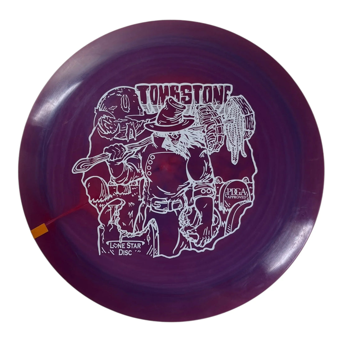 Lone Star Disc Tombstone | Alpha | Purple/White 173g Disc Golf