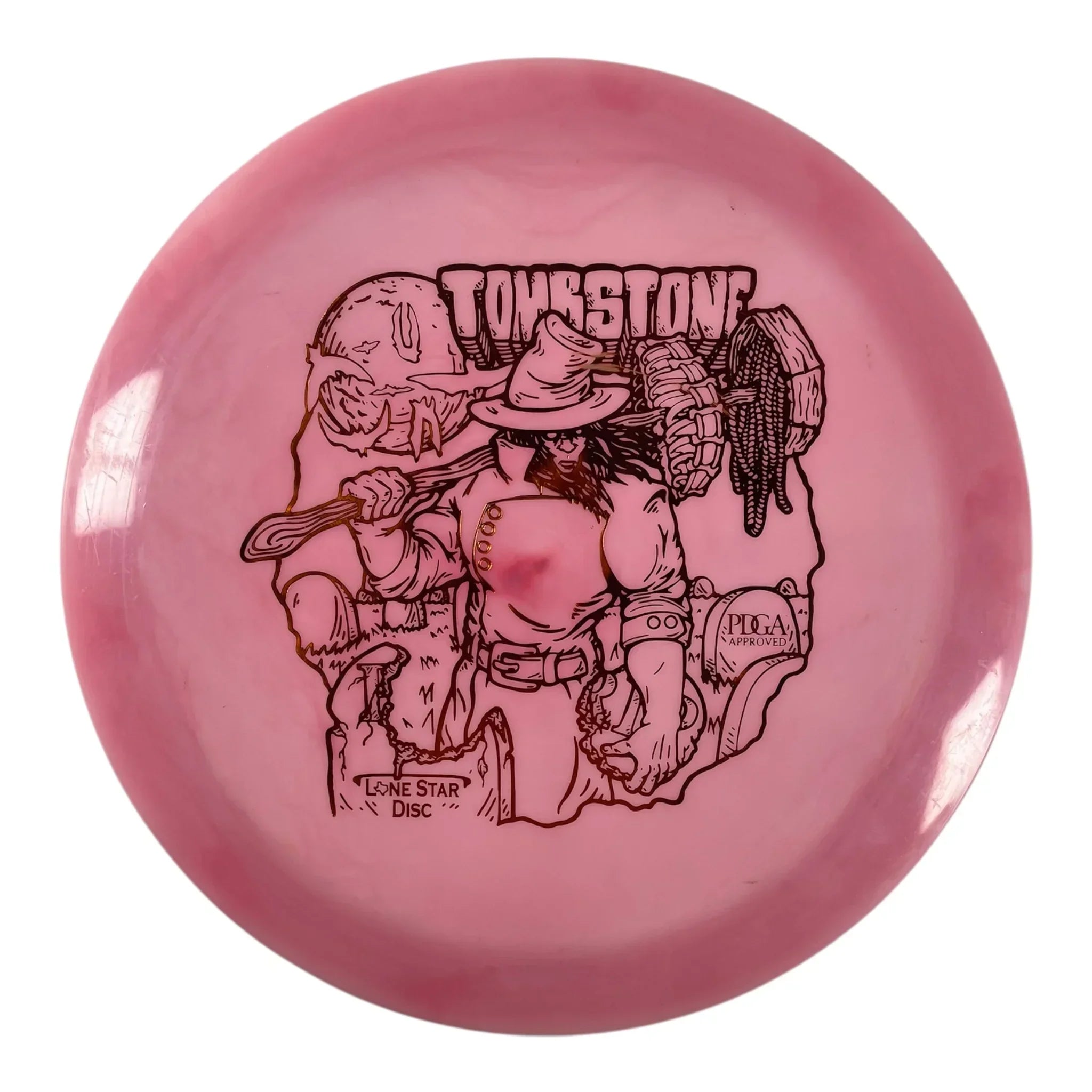 Lone Star Disc Tombstone | Bravo | Pink/Orange 173g Disc Golf