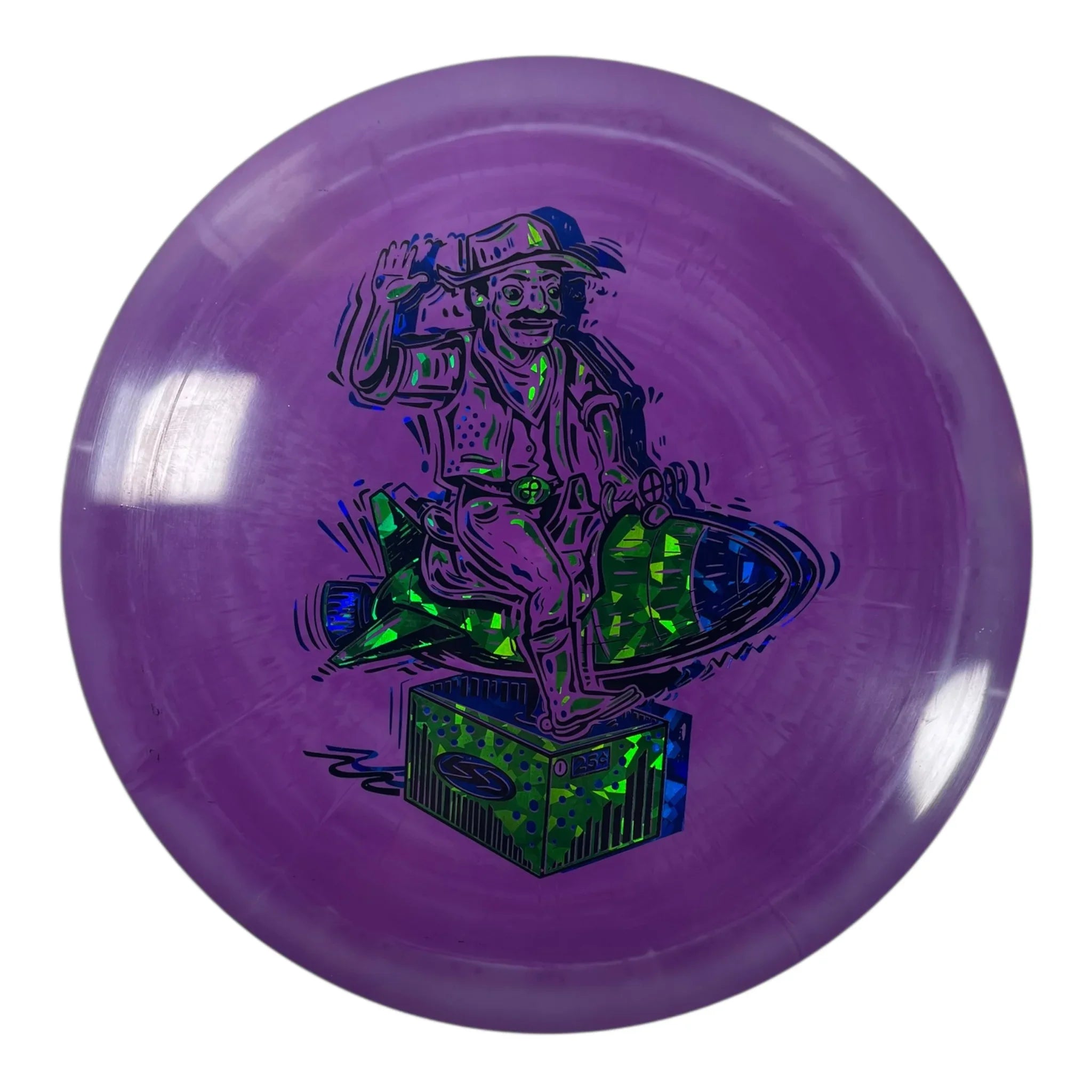 Lone Star Disc Tumbleweed | Alpha | Purple/Green 175g Disc Golf