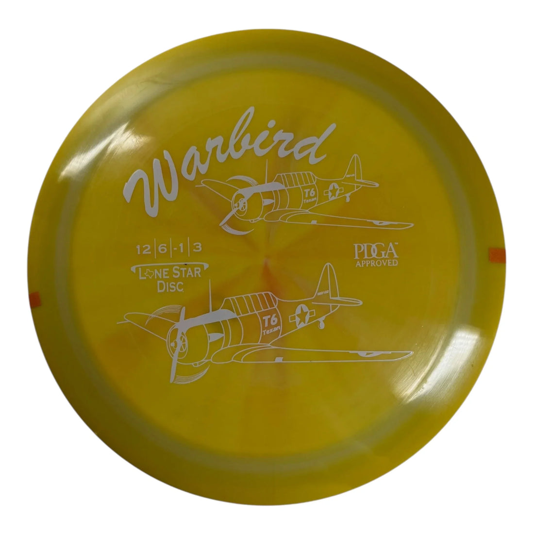 Lone Star Disc Warbird | Alpha | Yellow/White 173g Disc Golf