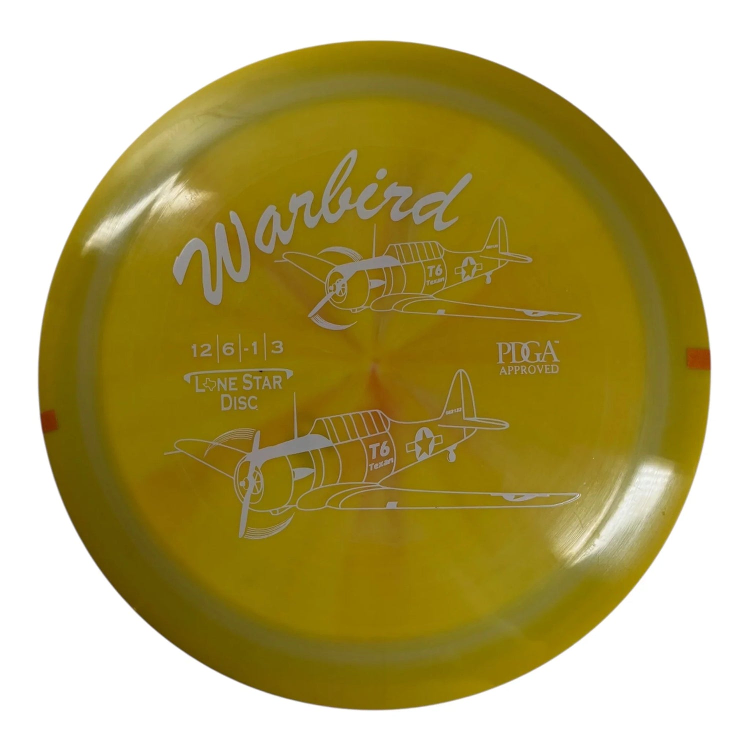 Lone Star Disc Warbird | Alpha | Yellow/White 173g Disc Golf