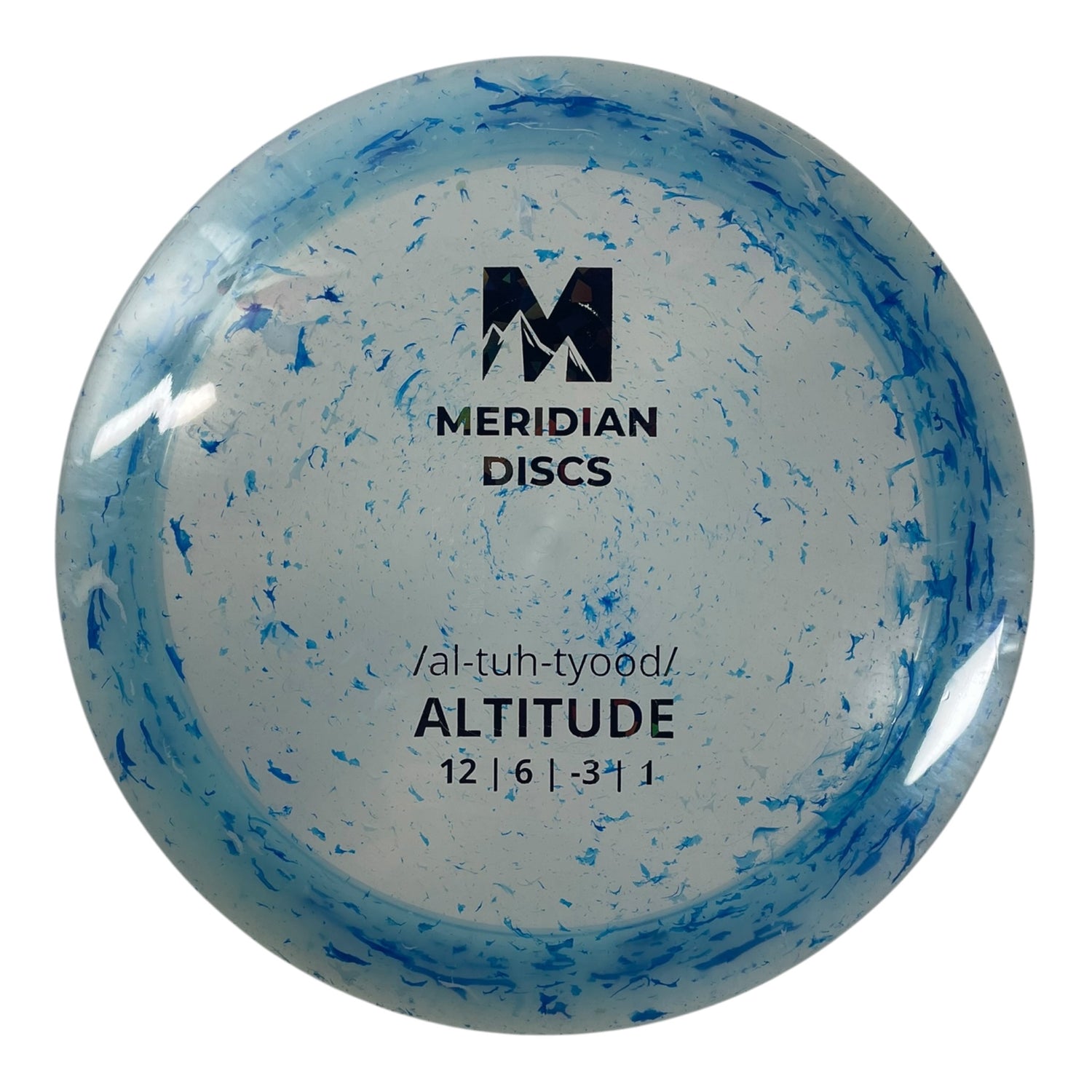 Meridian Discs Altitude | Marbled Clarus | Blue/Black Holo 173g Disc Golf