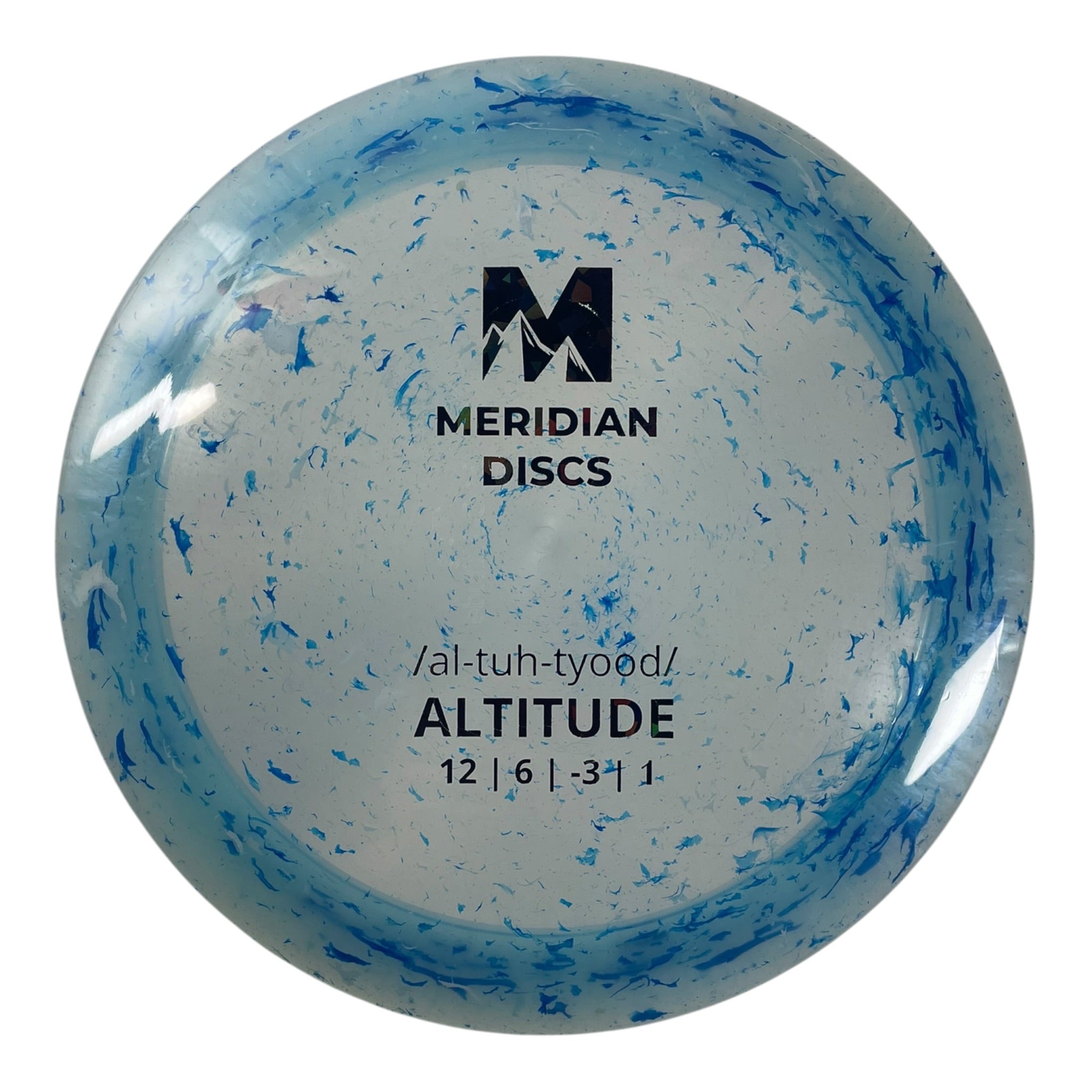 Meridian Discs Altitude | Marbled Clarus | Blue/Black Holo 173g Disc Golf
