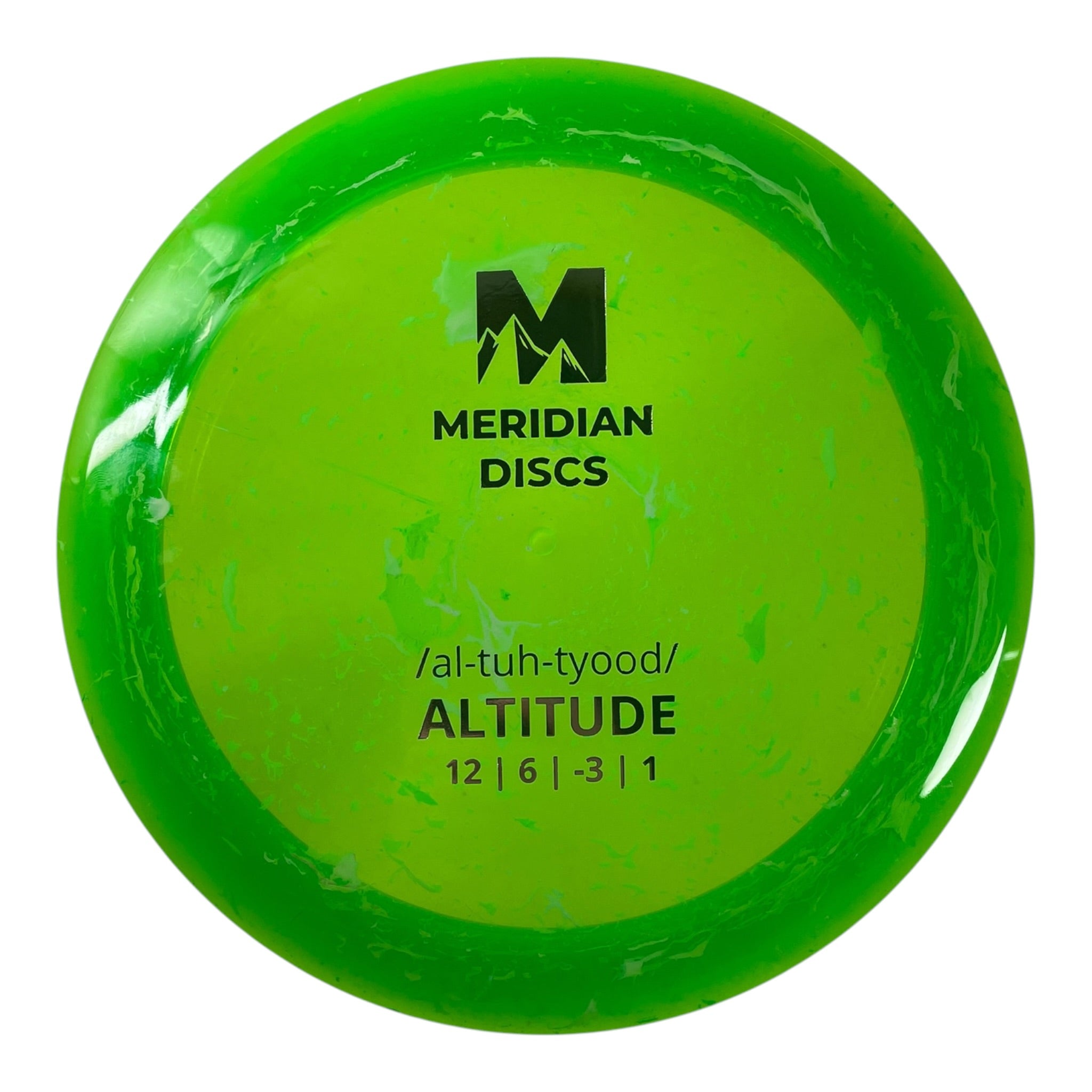 Meridian Discs Altitude | Marbled Clarus | Green/Silver 174g Disc Golf