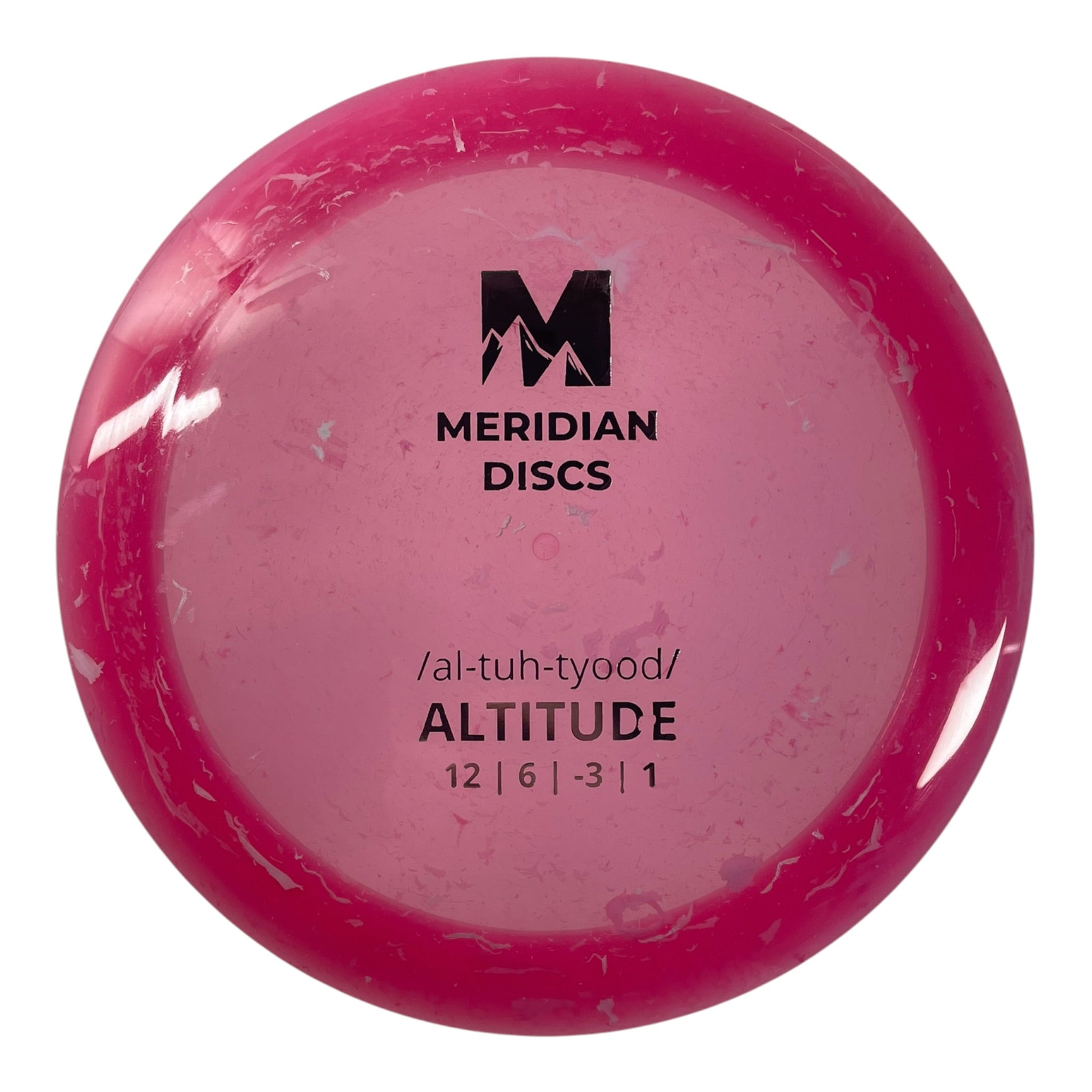 Meridian Discs Altitude | Marbled Clarus | Pink/Silver 173g Disc Golf
