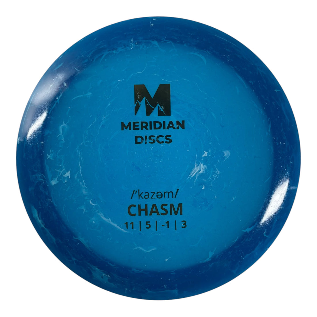 Meridian Discs Chasm | Marbled Clarus | Blue/Gold 175-176g Disc Golf