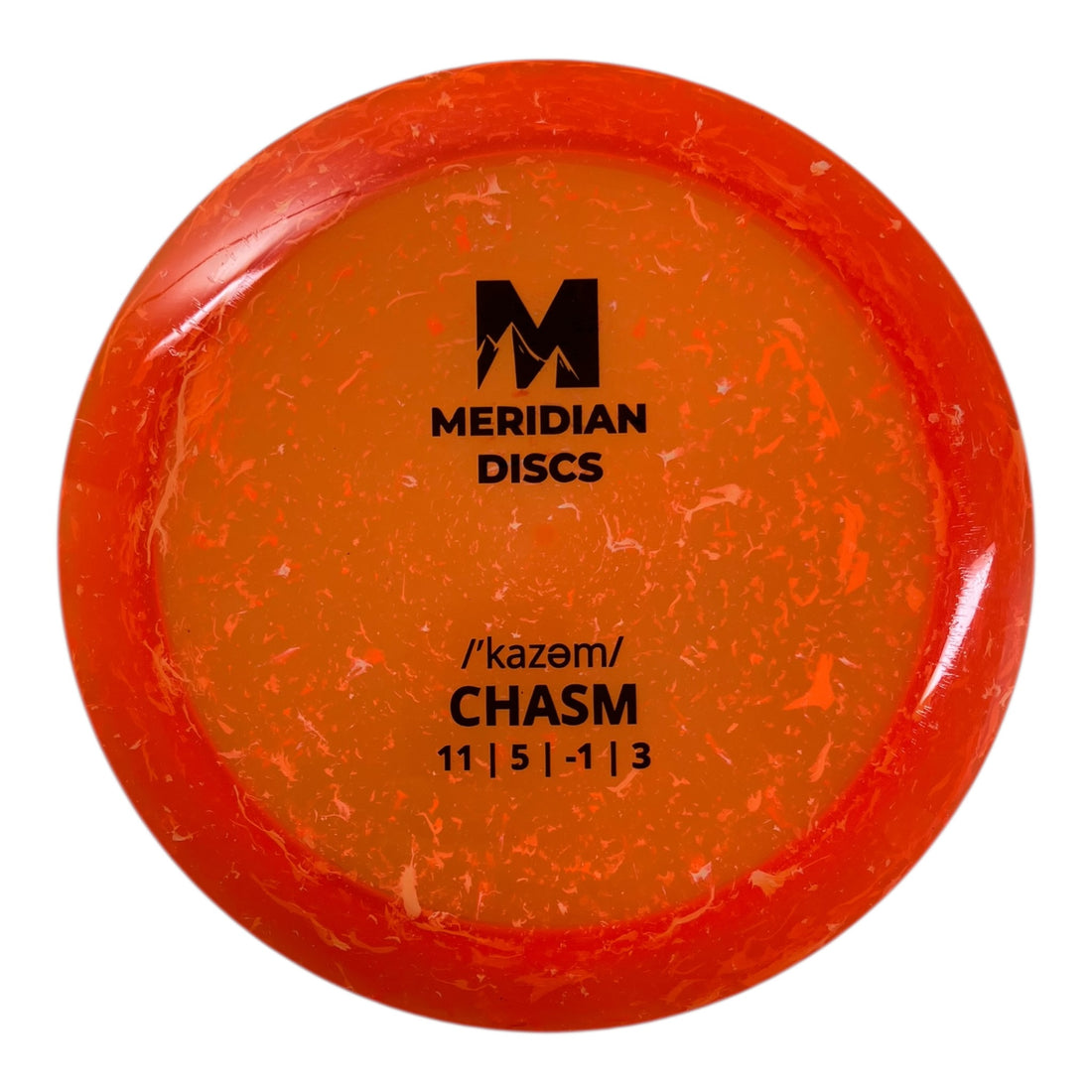 Meridian Chasm | Marble Clarus | Orange/Black 175g Disc Golf