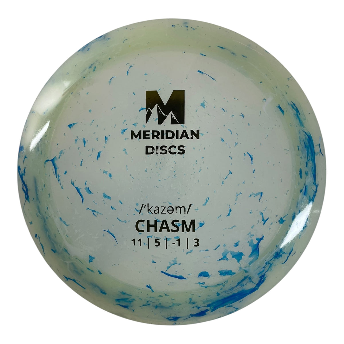 Meridian Discs Chasm | Marbled Clarus | White/Gold 176g Disc Golf