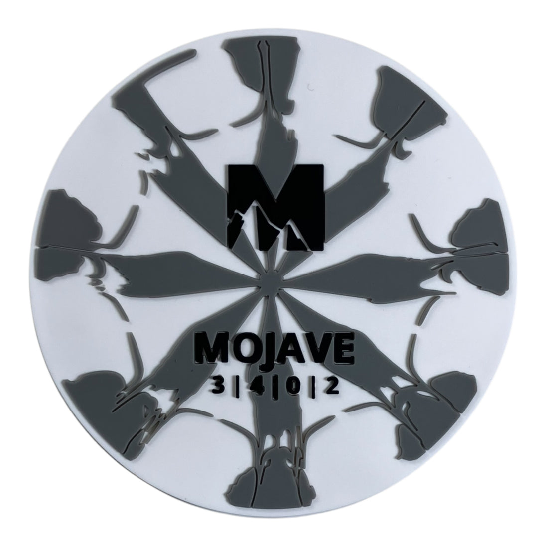 Meridian Discs Meridian Discs Mojave Flexible Mini Marker | White/Grey Disc Golf
