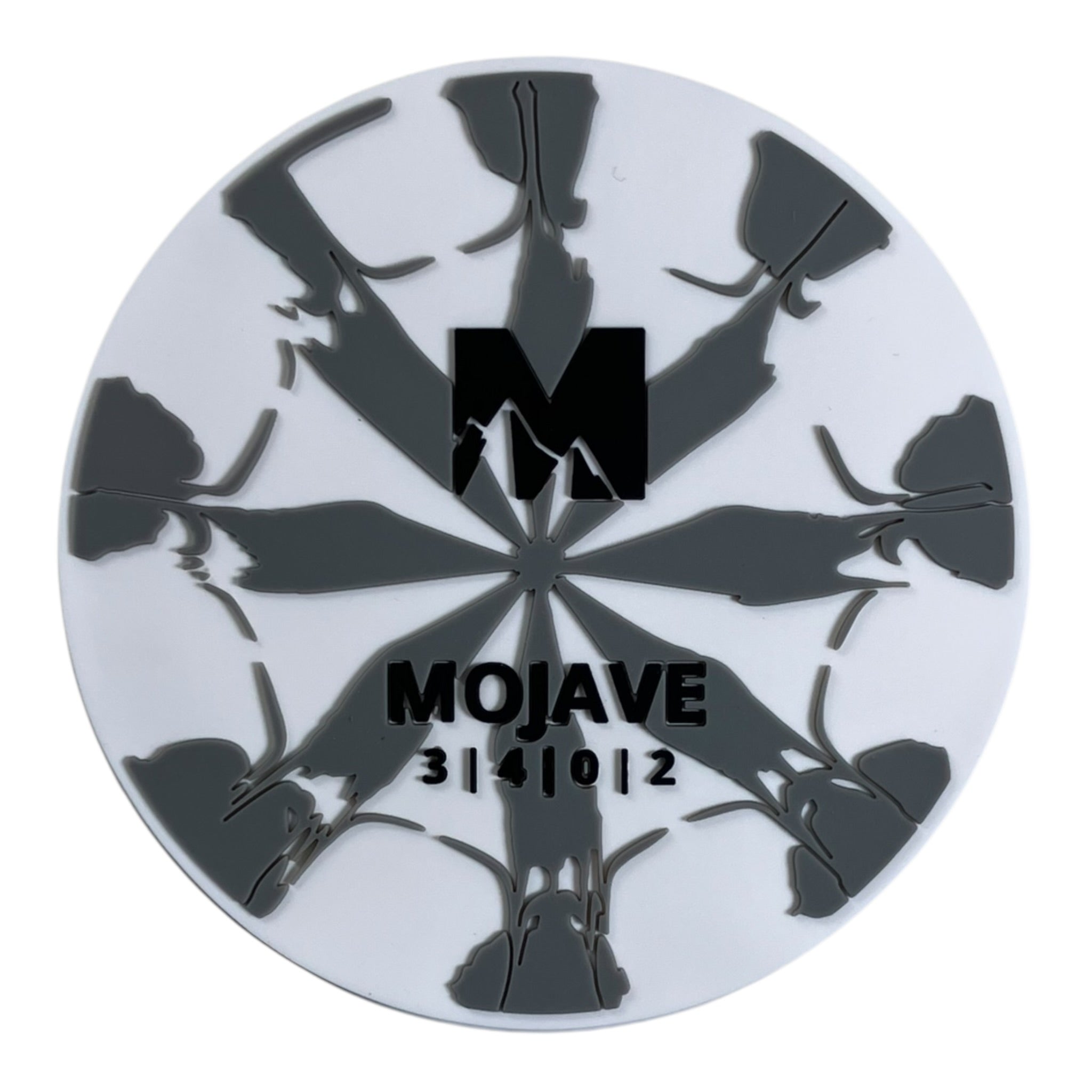 Meridian Discs Meridian Discs Mojave Flexible Mini Marker | White/Grey Disc Golf