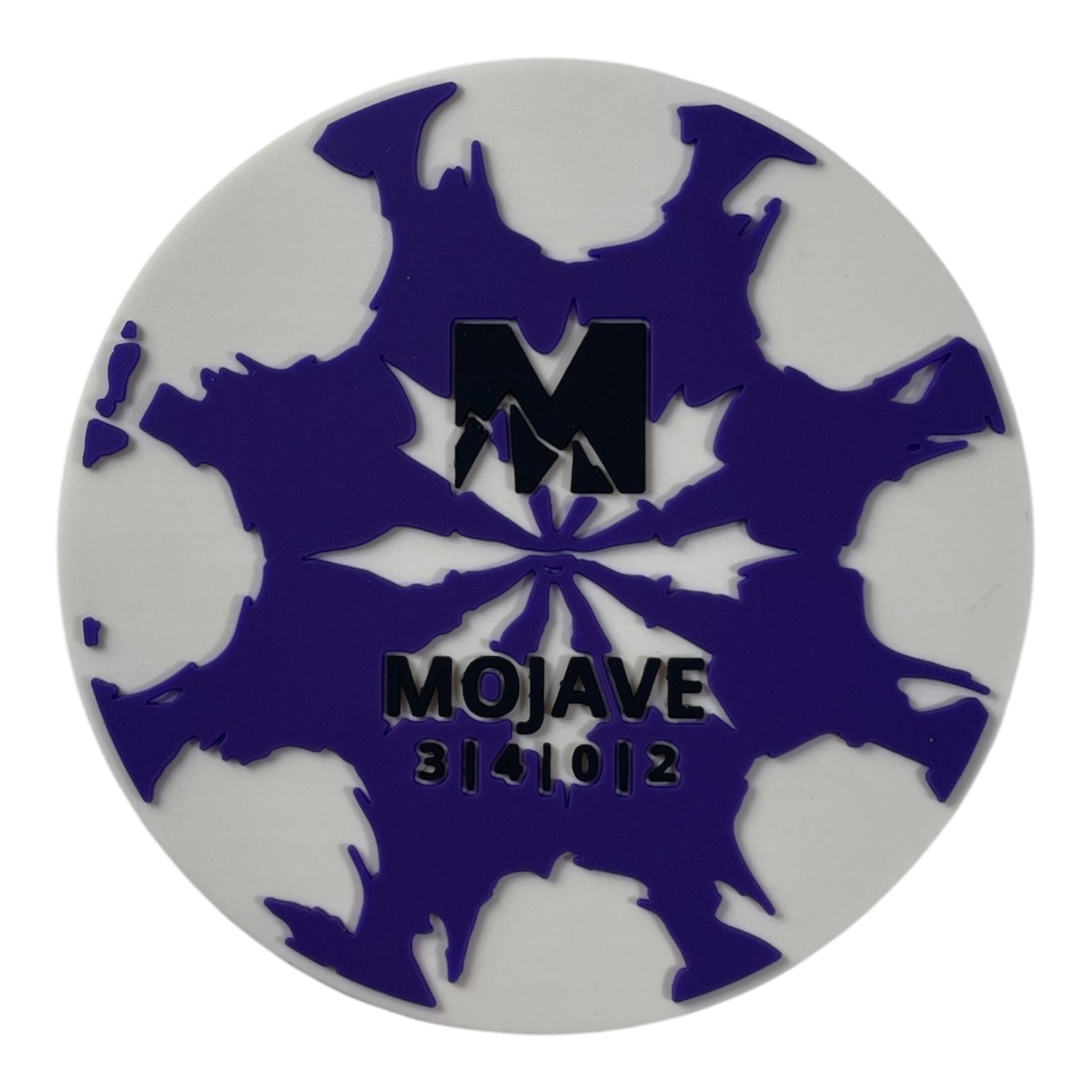 Meridian Discs Meridian Discs Mojave Flexible Mini Marker | White/Purple Disc Golf