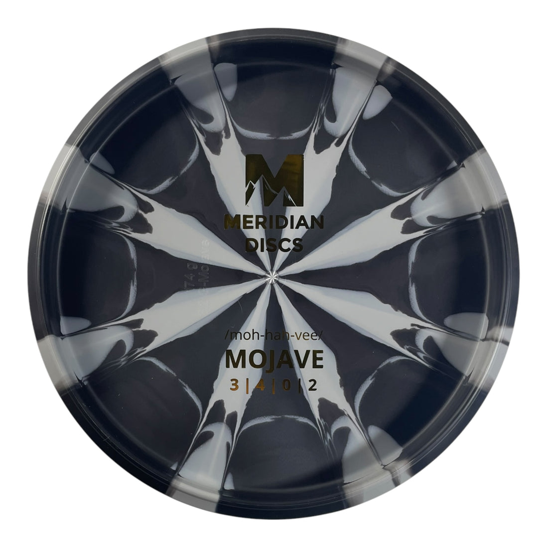 Meridian Discs Mojave | Marbled Graphite | Black/Gold 174g (Bottom Stamp) Disc Golf
