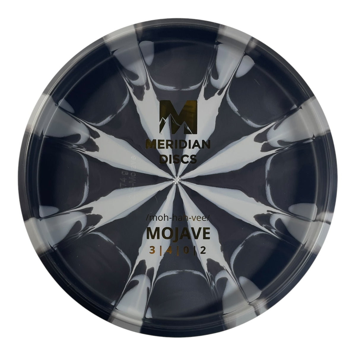 Meridian Discs Mojave | Marbled Graphite | Black/Gold 174g (Bottom Stamp) Disc Golf