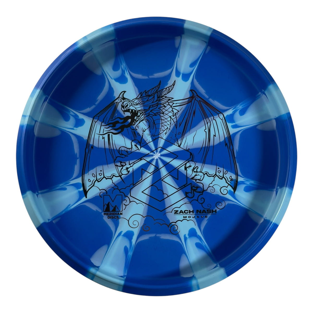 Meridian Discs Mojave | Marbled Graphite | Blue/Gold 173g (Zach Nash) Disc Golf