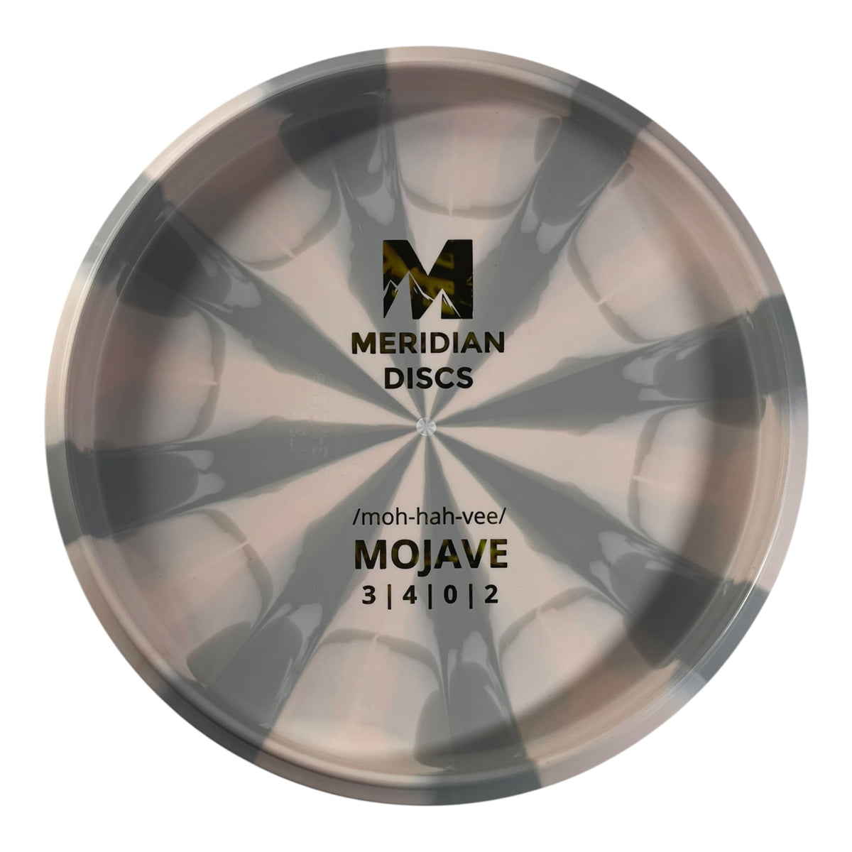 Meridian Discs Mojave | Marbled Graphite | Grey/Gold 173g (Bottom Stamp) Disc Golf