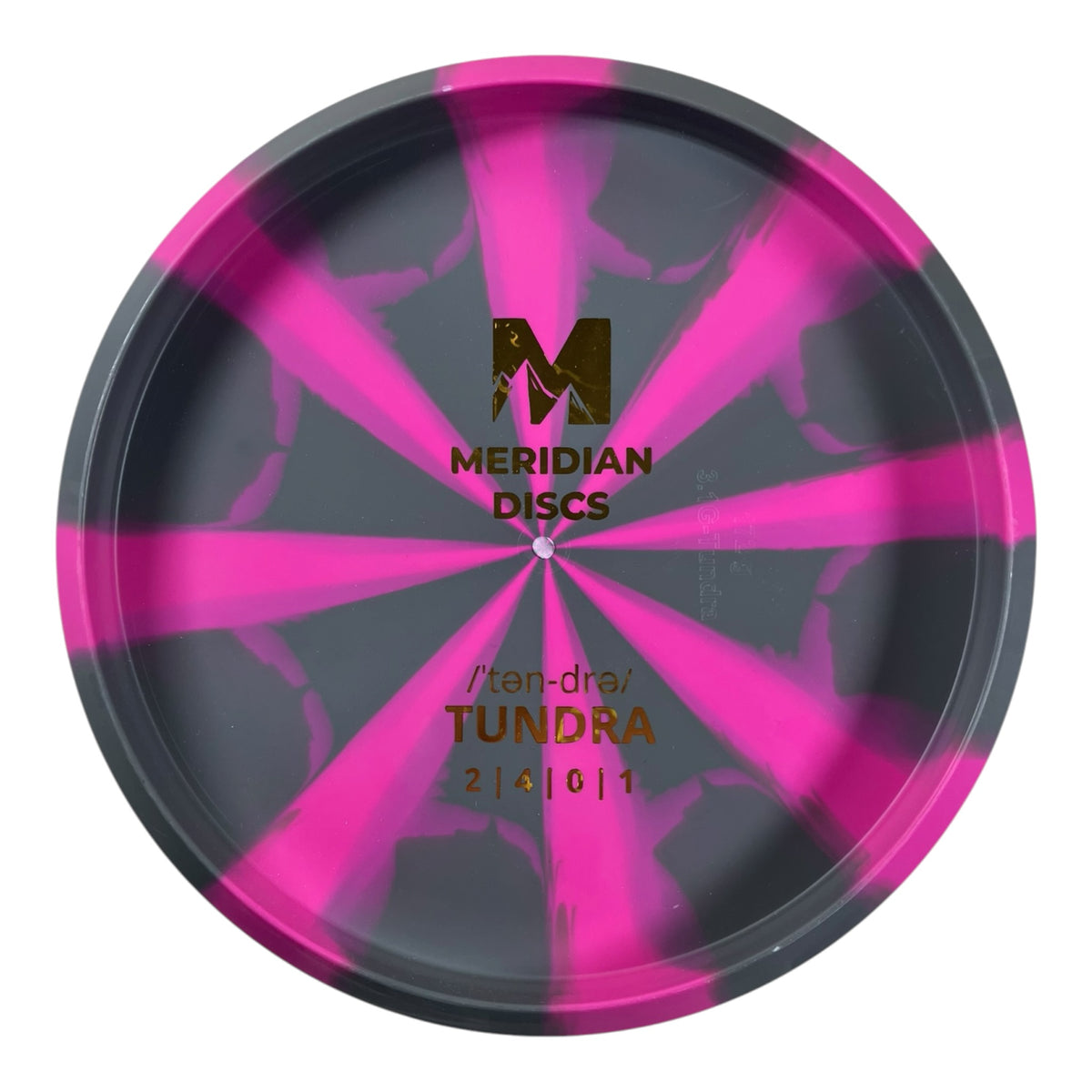 Meridian Discs Mojave | Marbled Graphite | Grey/Pink 172g (Bottom Stamp) Disc Golf