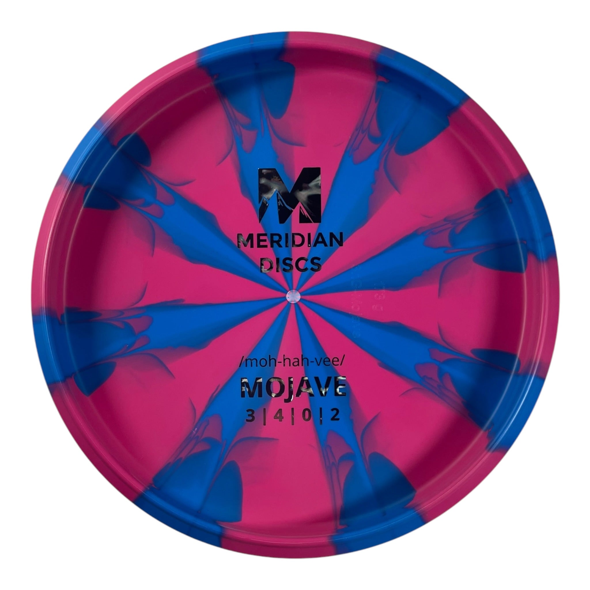 Meridian Discs Mojave | Marbled Graphite | Pink/Silver 173g (Bottom Stamp) Disc Golf