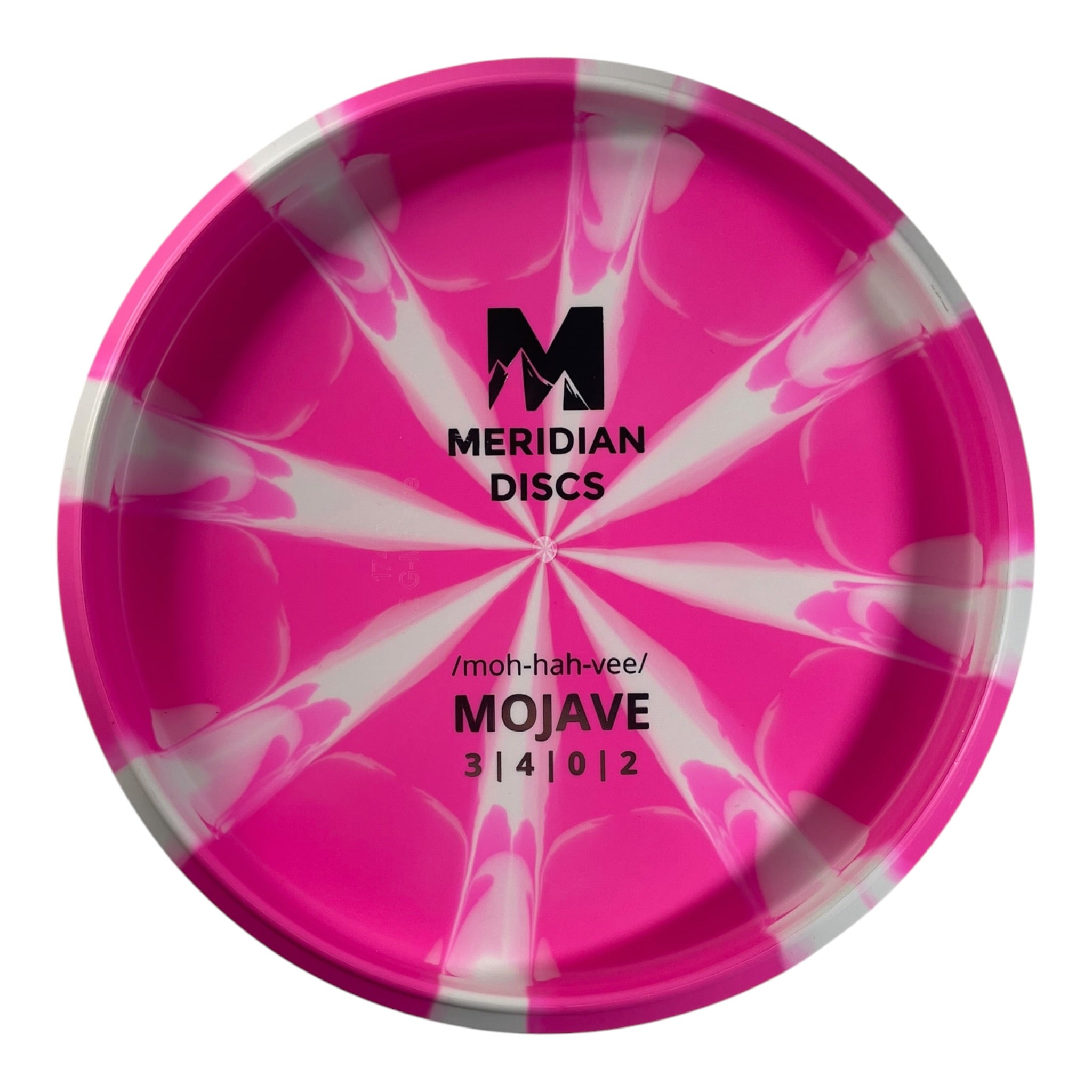 Meridian Discs Mojave | Marbled Graphite | Pink/Silver 174g (Bottom Stamp) Disc Golf