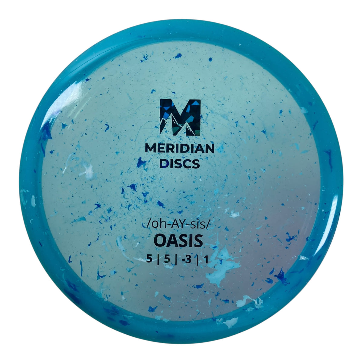 Meridian Discs Oasis | Marbled Clarus | Blue/Black 175g Disc Golf