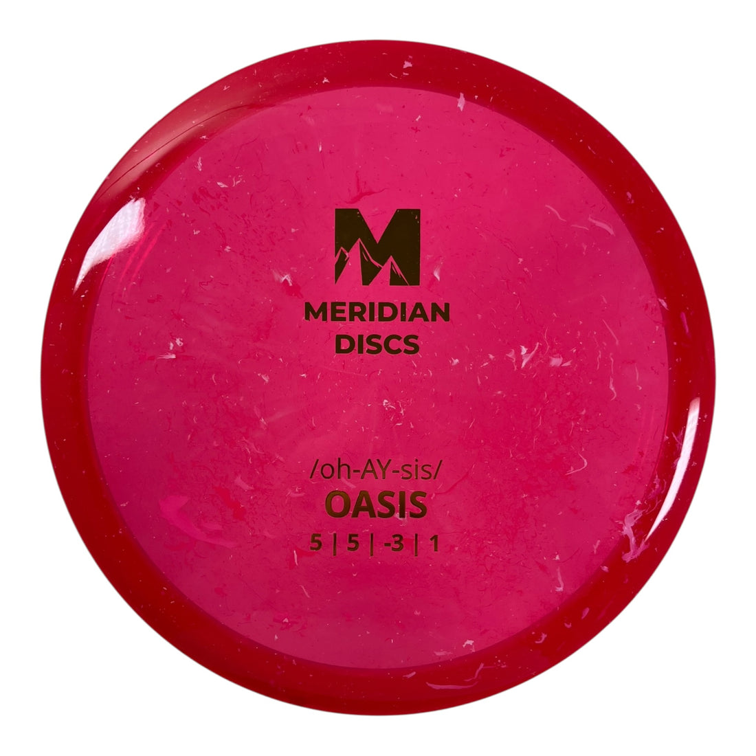 Meridian Discs Oasis | Marbled Clarus | Red/Gold 176g Disc Golf