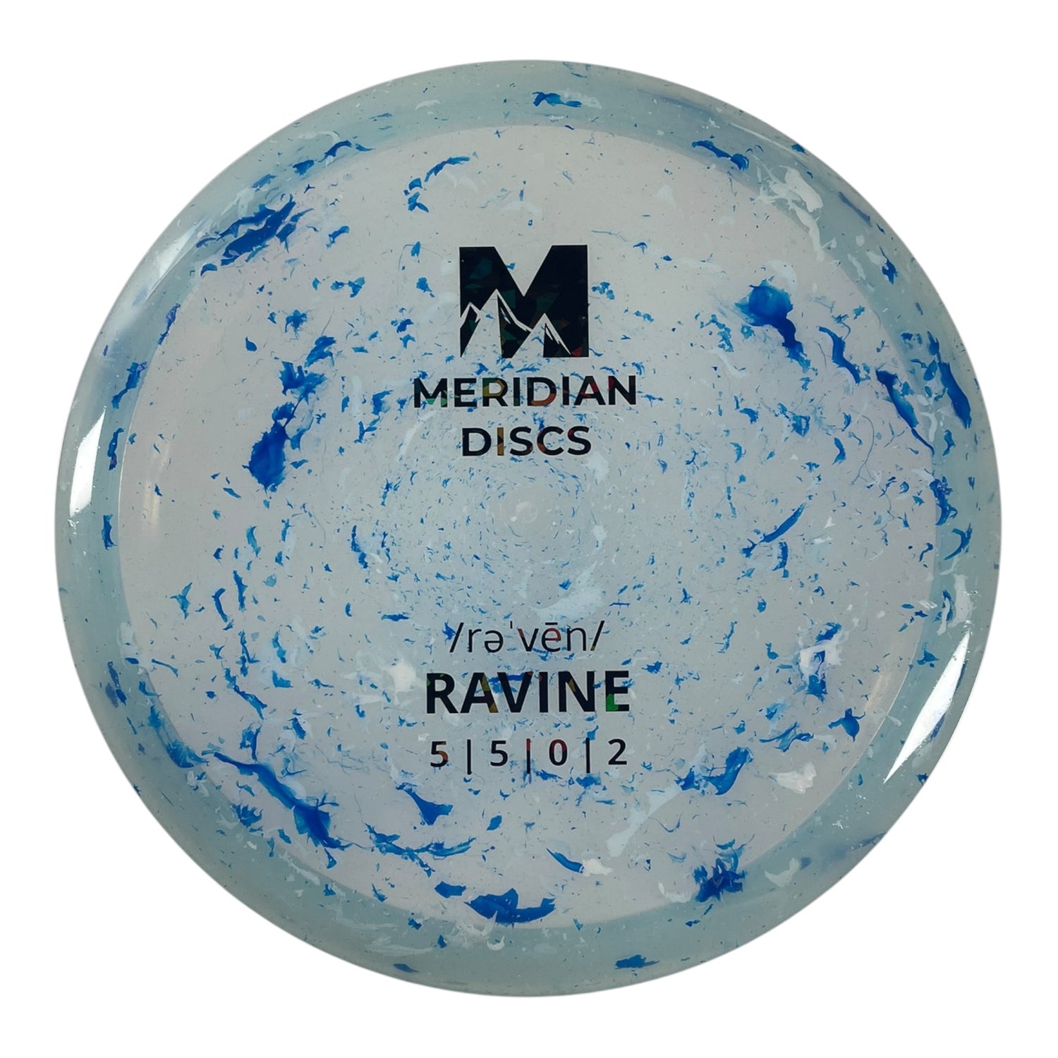 Meridian Discs Ravine | Marbled Clarus | Blue/Black Holo 179g Disc Golf