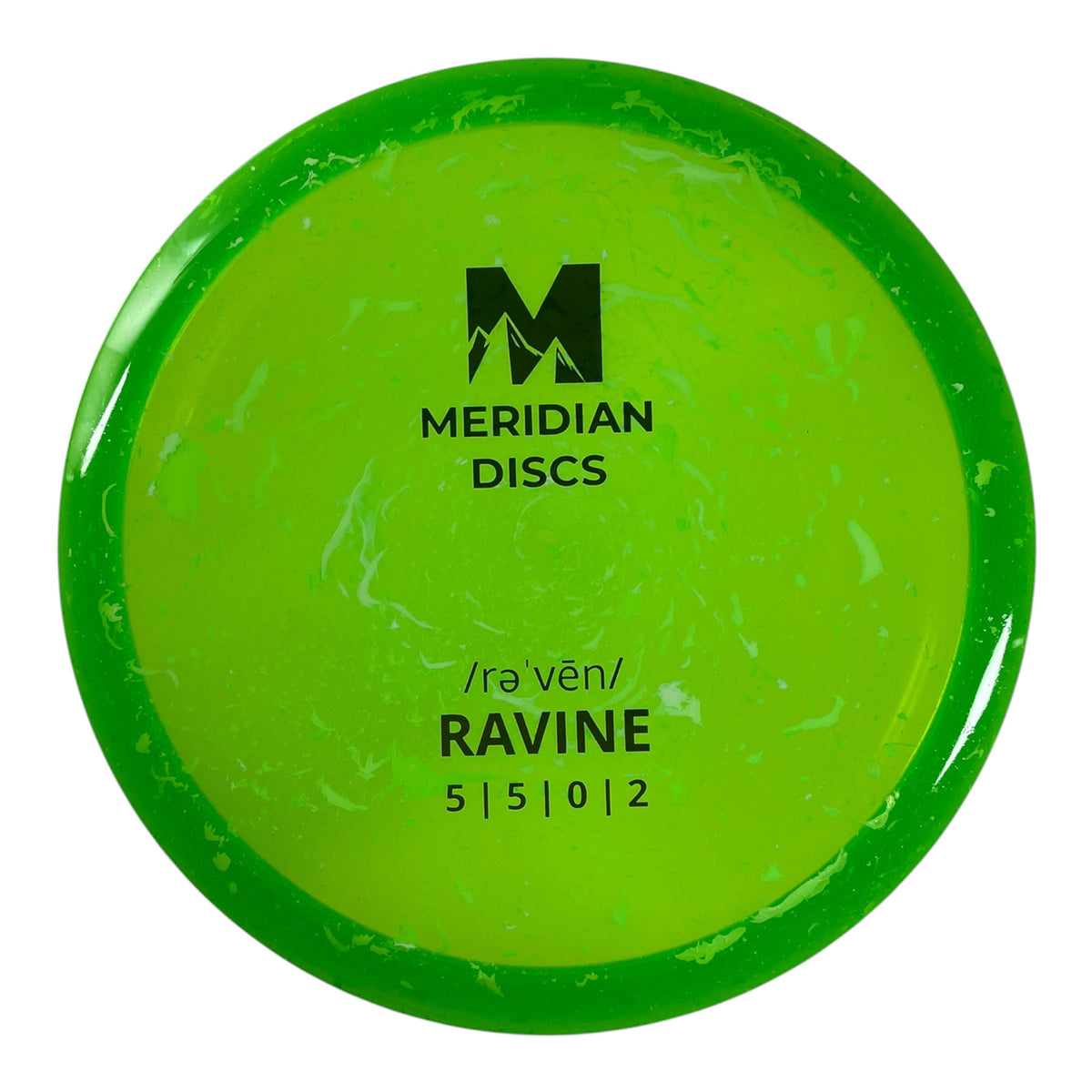 Meridian Discs Ravine | Marbled Clarus | Green/Gold 179g Disc Golf