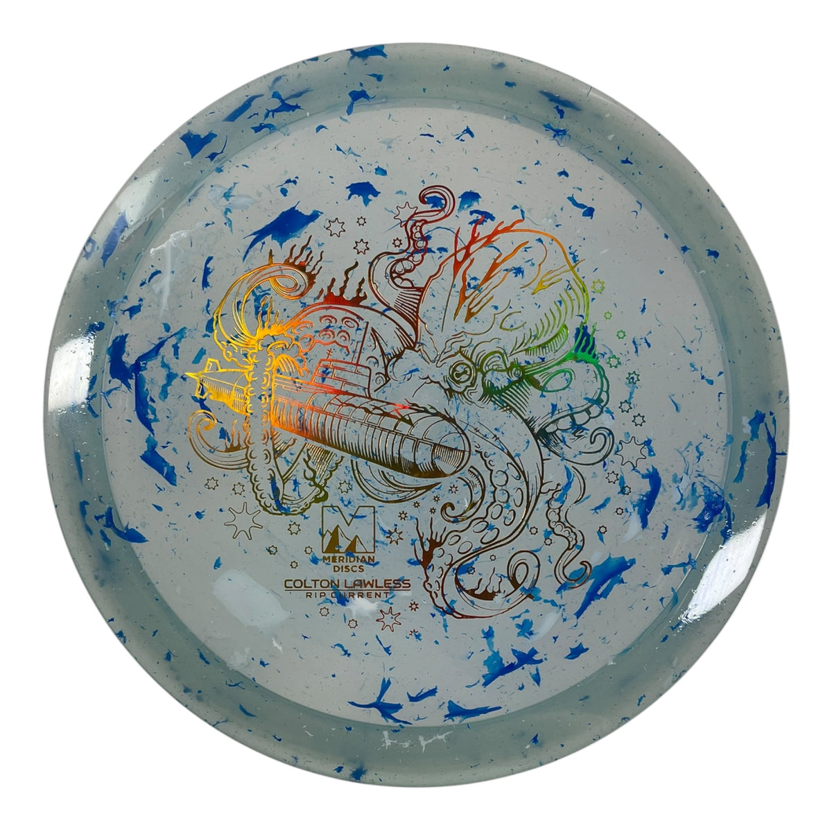 Meridian Discs Rip Current | Borealis | Blue/Gold Holo 174-175g (Colton Lawless) Disc Golf