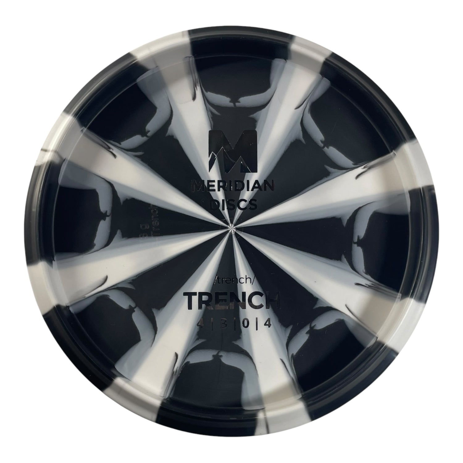 Meridian Discs Trench | Marbled Graphite | Black/Silver 173g (Bottom Stamp) Disc Golf
