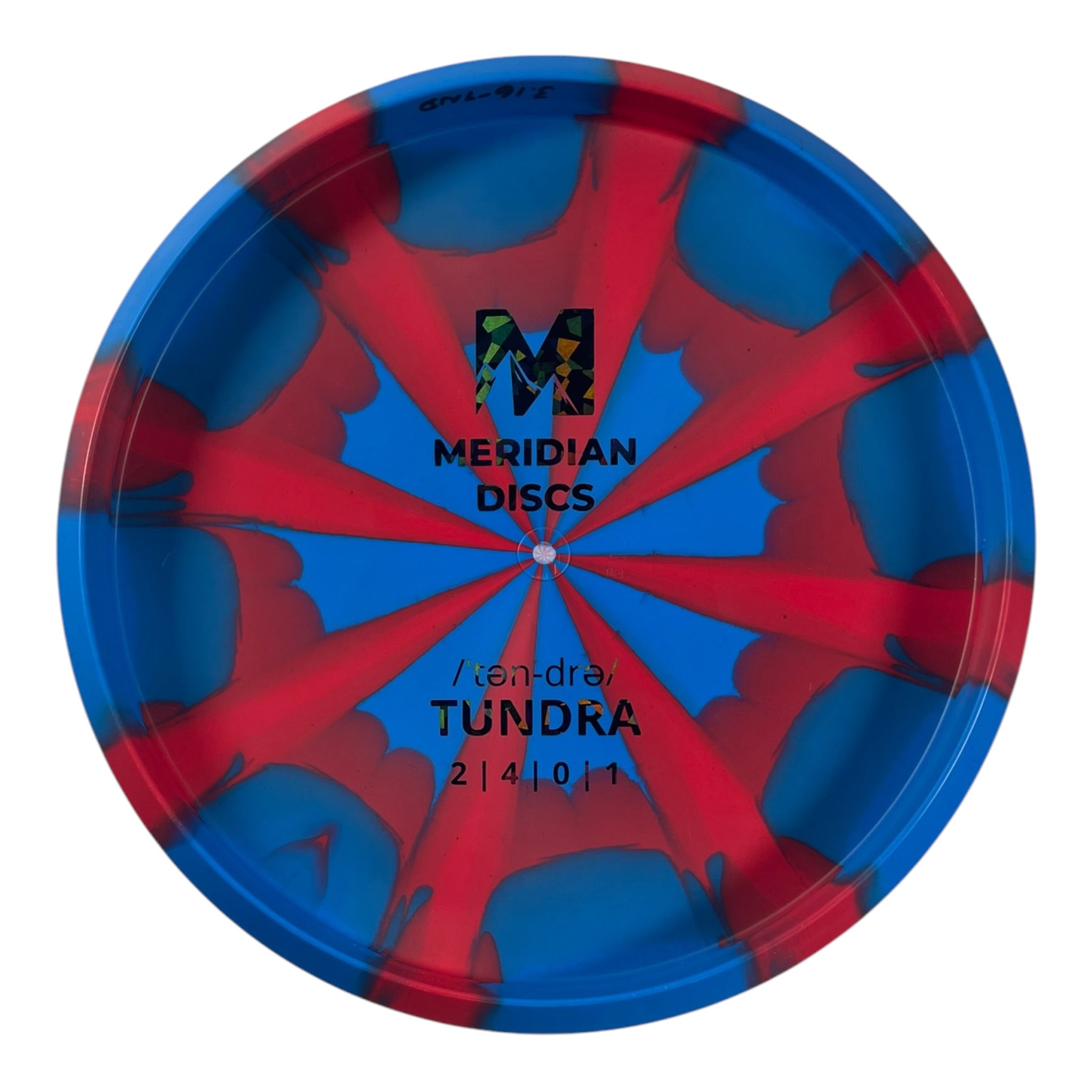 Meridian Discs Tundra | Marbled Graphite | Blue/Black Holo 173g Disc Golf
