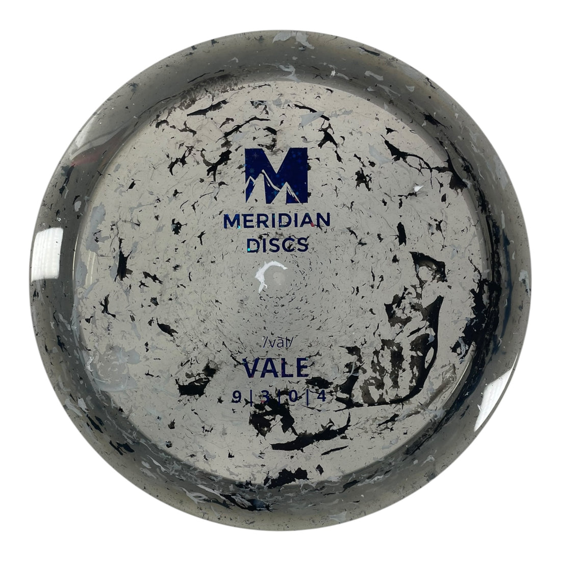 Meridian Discs Vale | Marbled Clarus | Grey/Blue 174g Disc Golf
