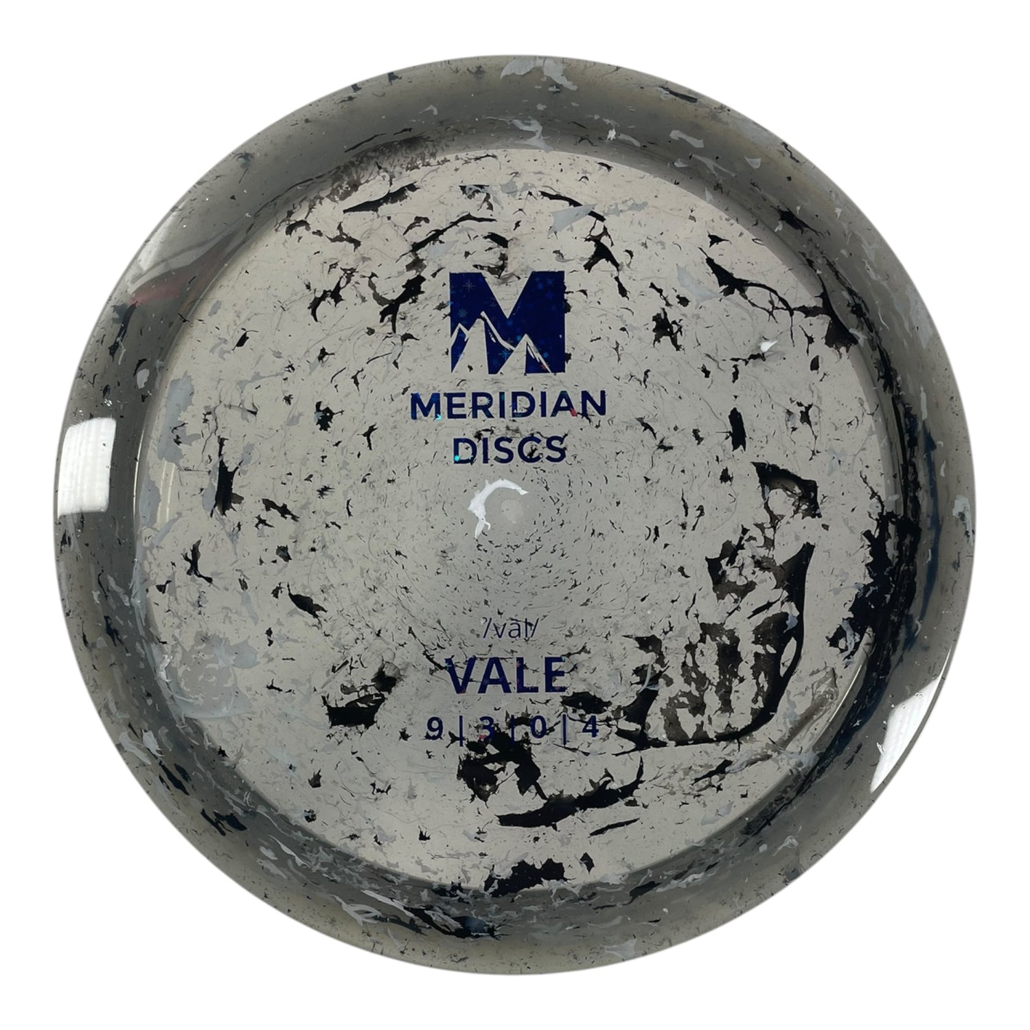Meridian Discs Vale | Marbled Clarus | Grey/Blue 174g Disc Golf