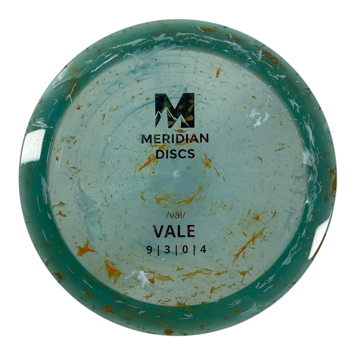 Meridian Discs Vale | Marbled Clarus | Teal/Black Holo 173g Disc Golf
