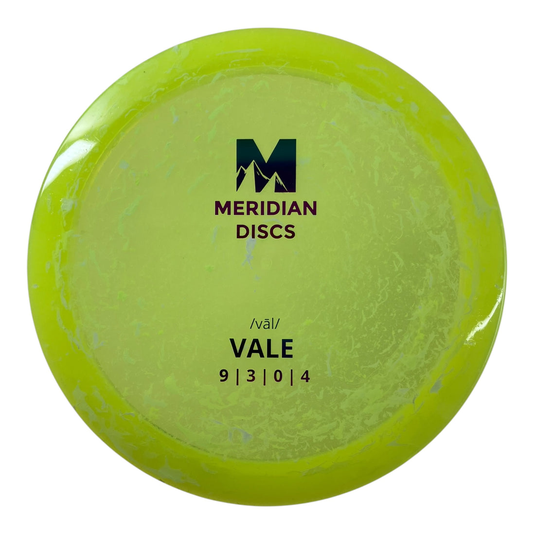 Meridian Vale | Marble Clarus | Yellow/Sunset 175g Disc Golf
