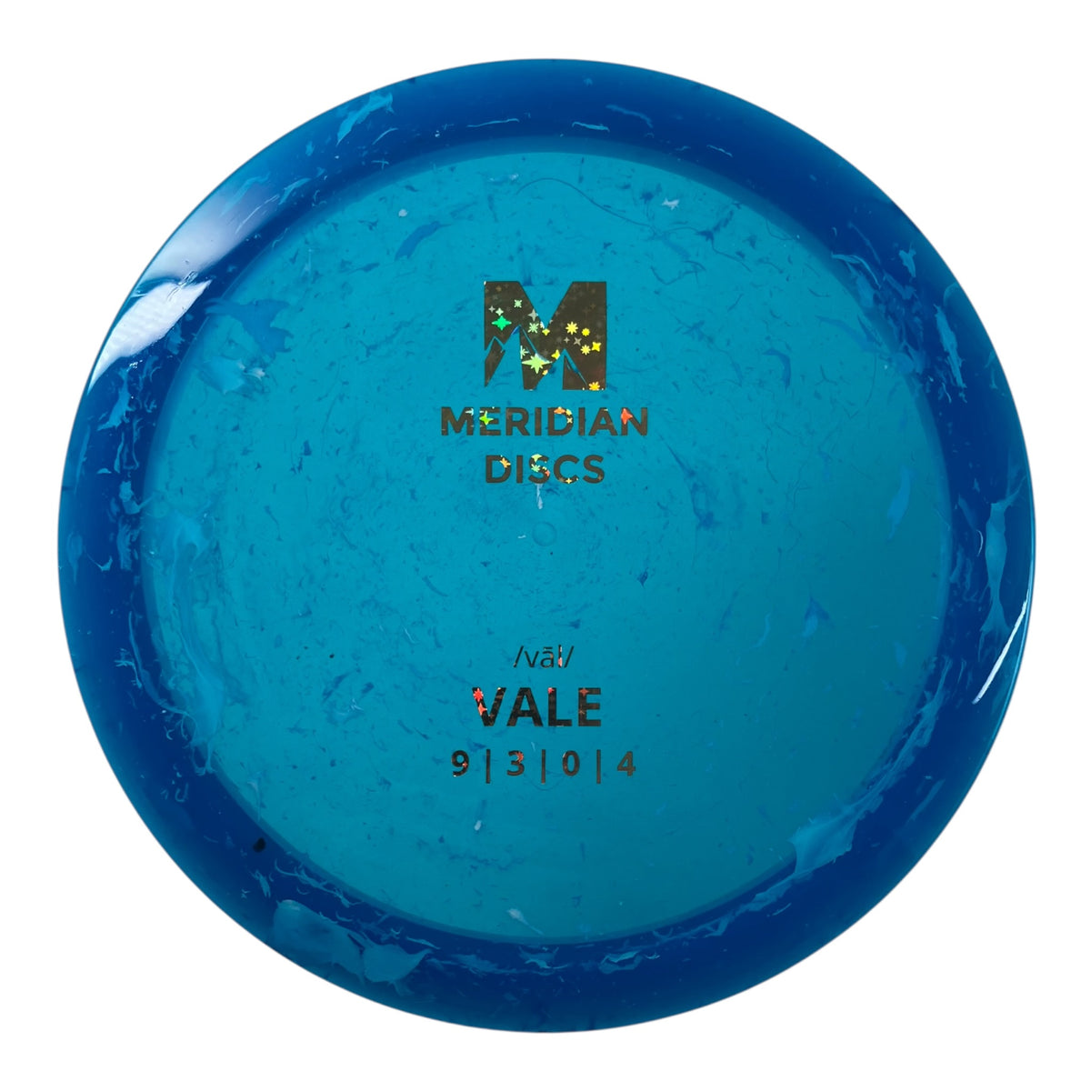 Meridian Vale | Marble Clarus | Blue/Gold 174g Disc Golf