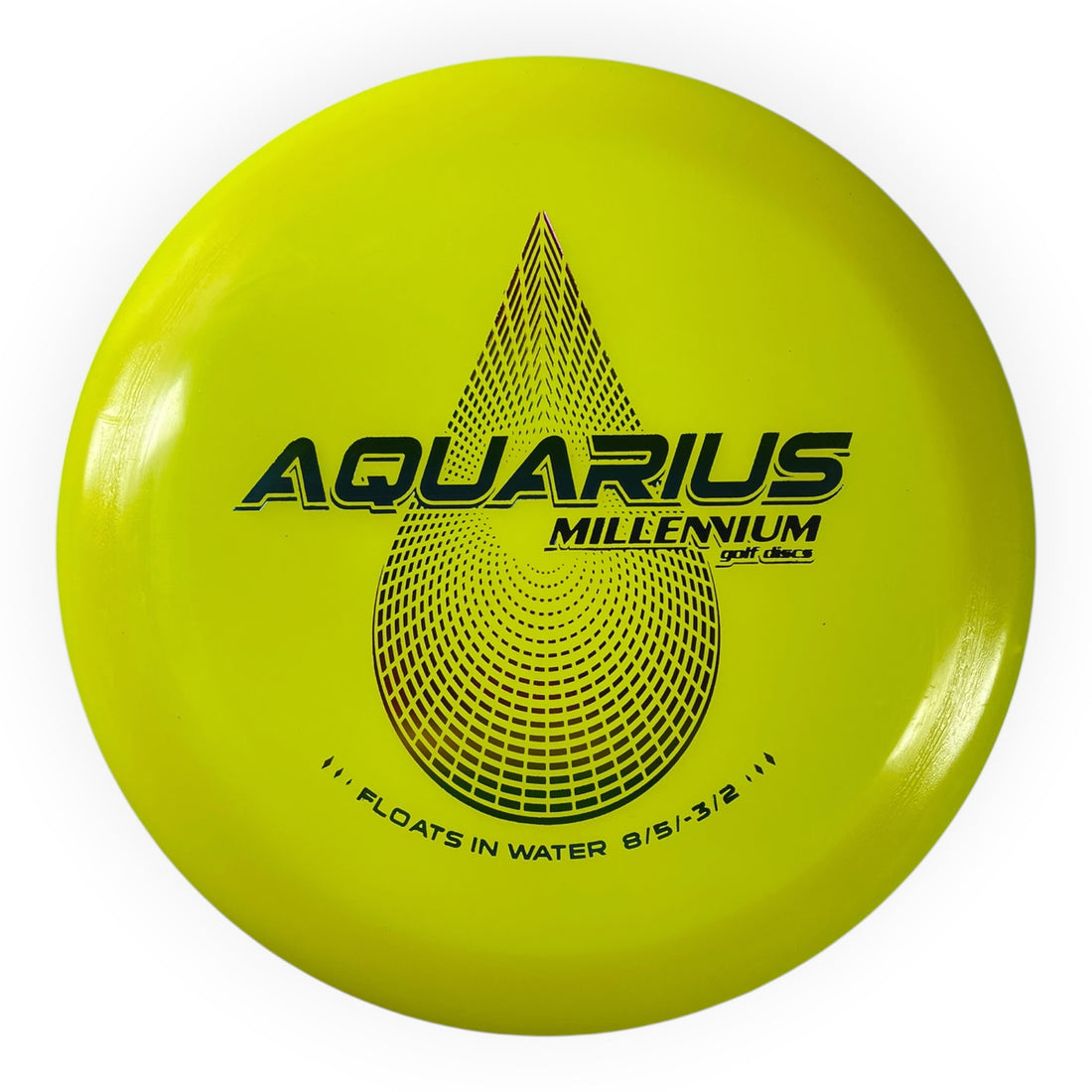 Millennium Golf Discs Aquarius | Standard | Yellow/Rainbow 156g Disc Golf