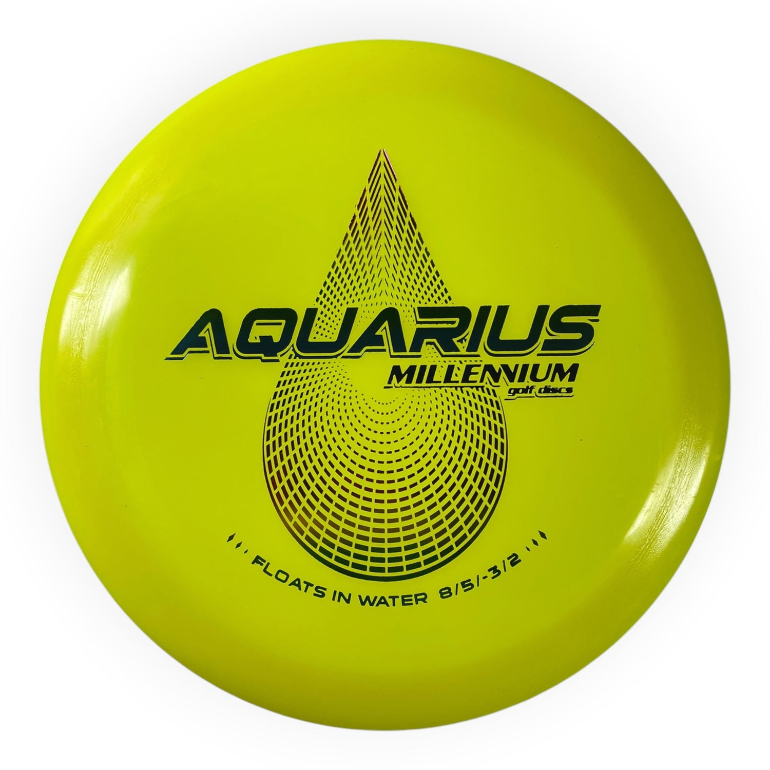 Millennium Golf Discs Aquarius | Standard | Yellow/Rainbow 156g Disc Golf