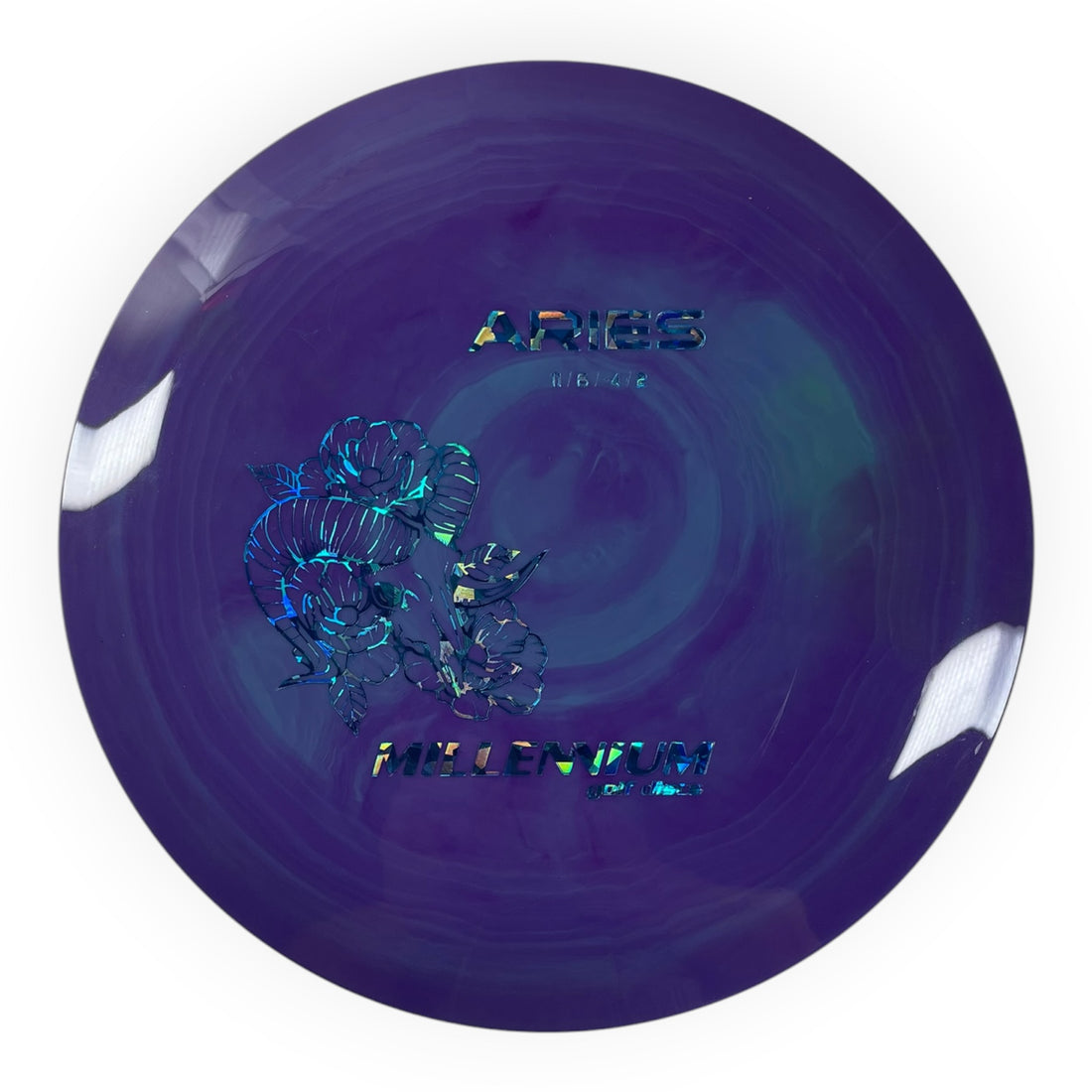 Millennium Golf Discs Aries | Sirius Swirly | Purple/Blue Holo 172g Disc Golf