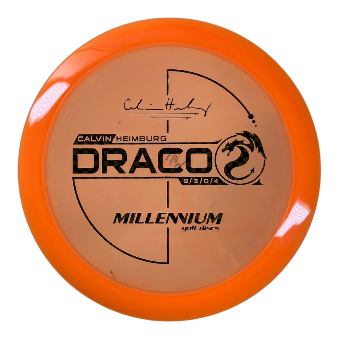 Millennium Golf Discs Draco | Quantum | Orange/Checkers 164g (Calvin Heimburg) Disc Golf