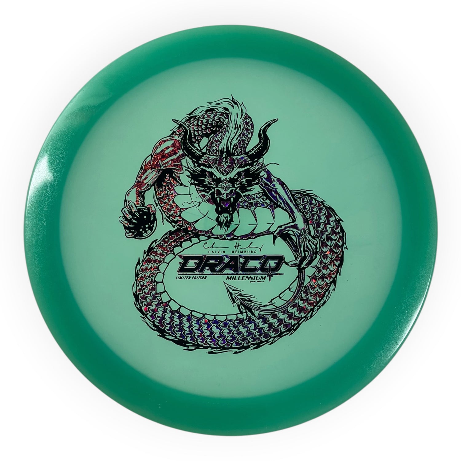 Millennium Golf Discs Draco | Quantum Proto Color Lunar | Blue/Pink Sparkle 174g (Calvin Heimburg) Disc Golf