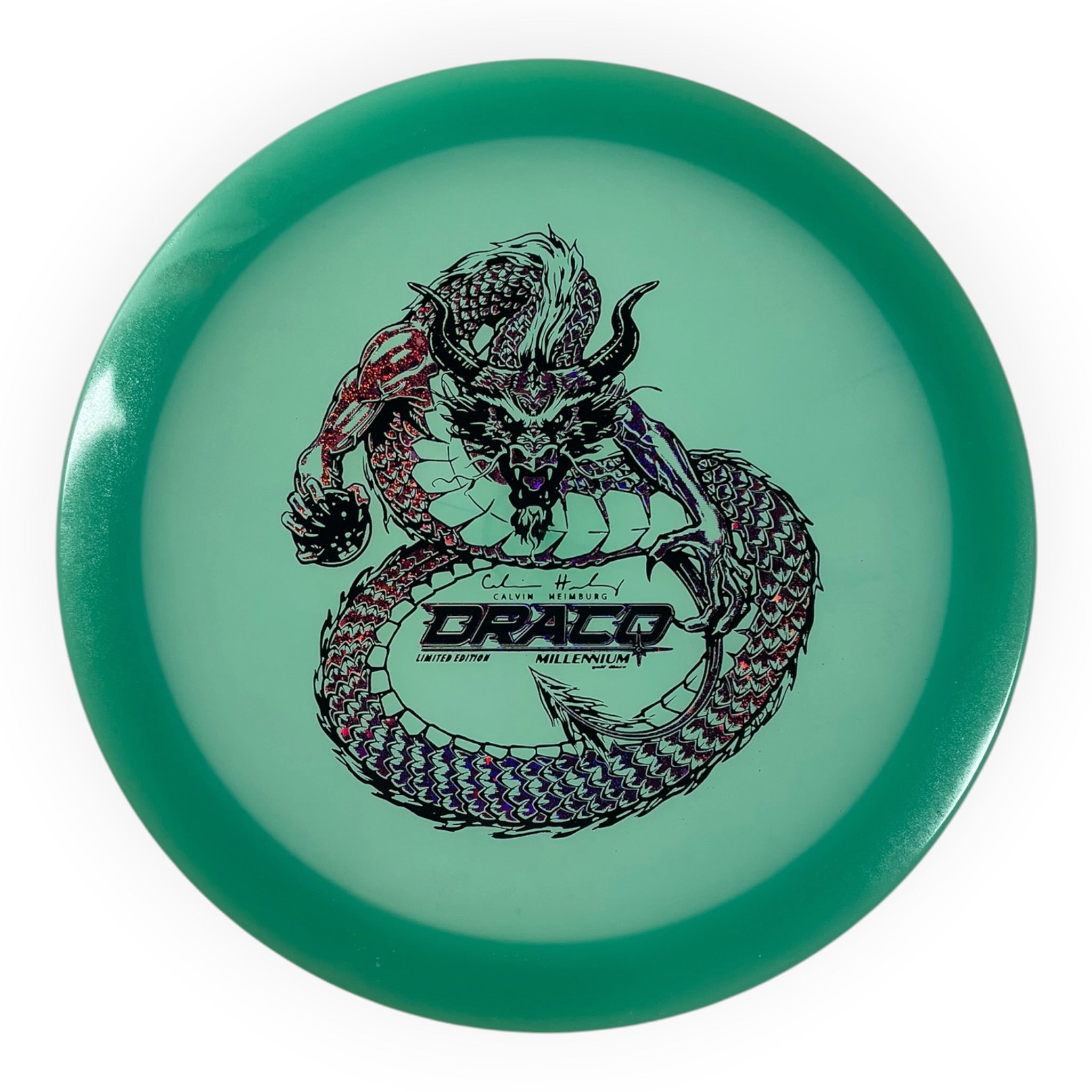 Millennium Golf Discs Draco | Quantum Proto Color Lunar | Blue/Pink Sparkle 174g (Calvin Heimburg) Disc Golf
