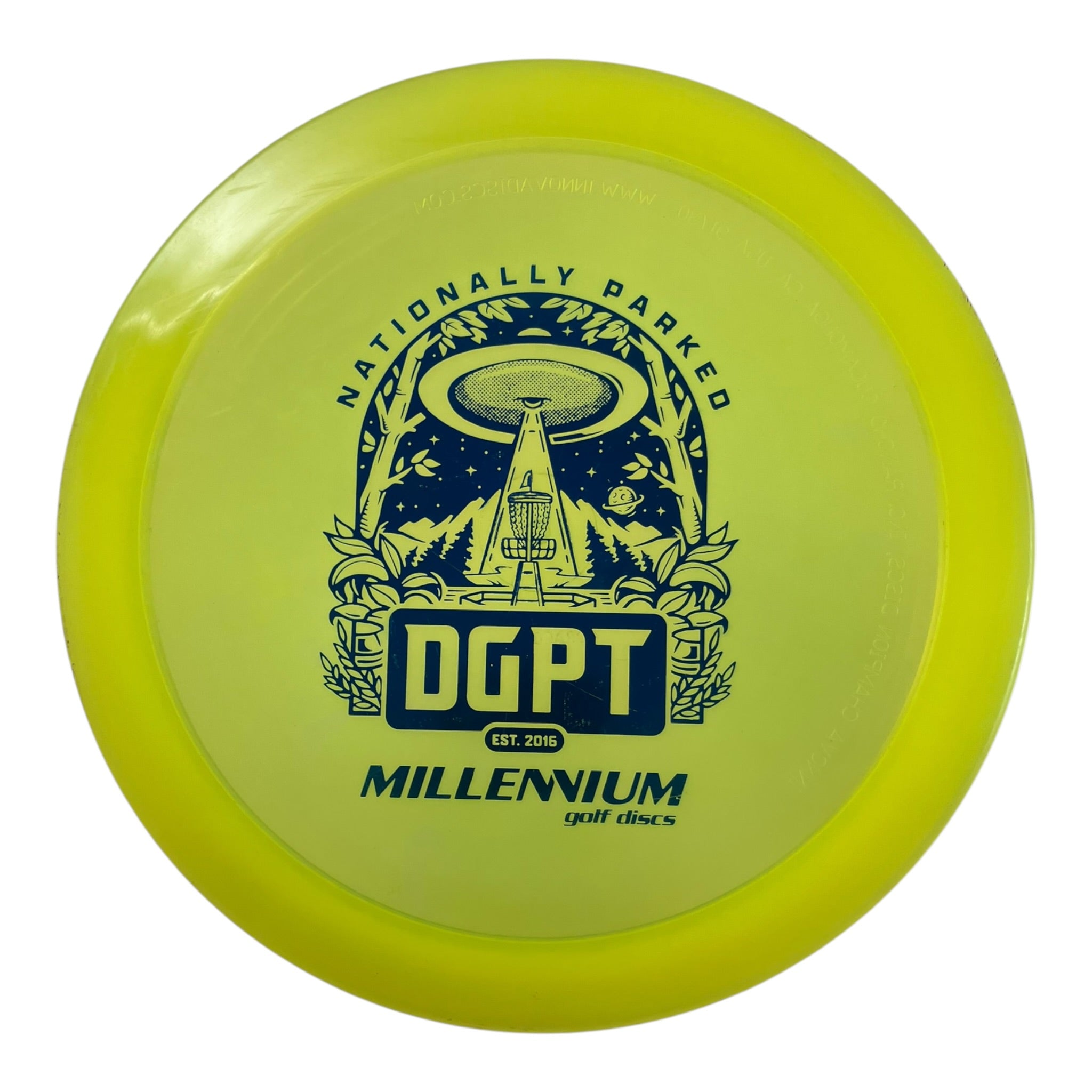 Millennium Golf Discs Draco - Used Fair | Quantum | Yellow/Blue 175g (DGPT 1.3) Disc Golf